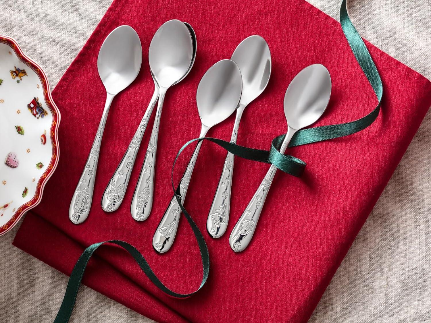 Villeroy & Boch – Toy's Delight Coffee Spoon Cutlery Set for 6 People, 6 Pieces, Dishwasher-Safe, rustproof, Cutlery Set, Spoon Set, Stainless Steel Cutlery Set
