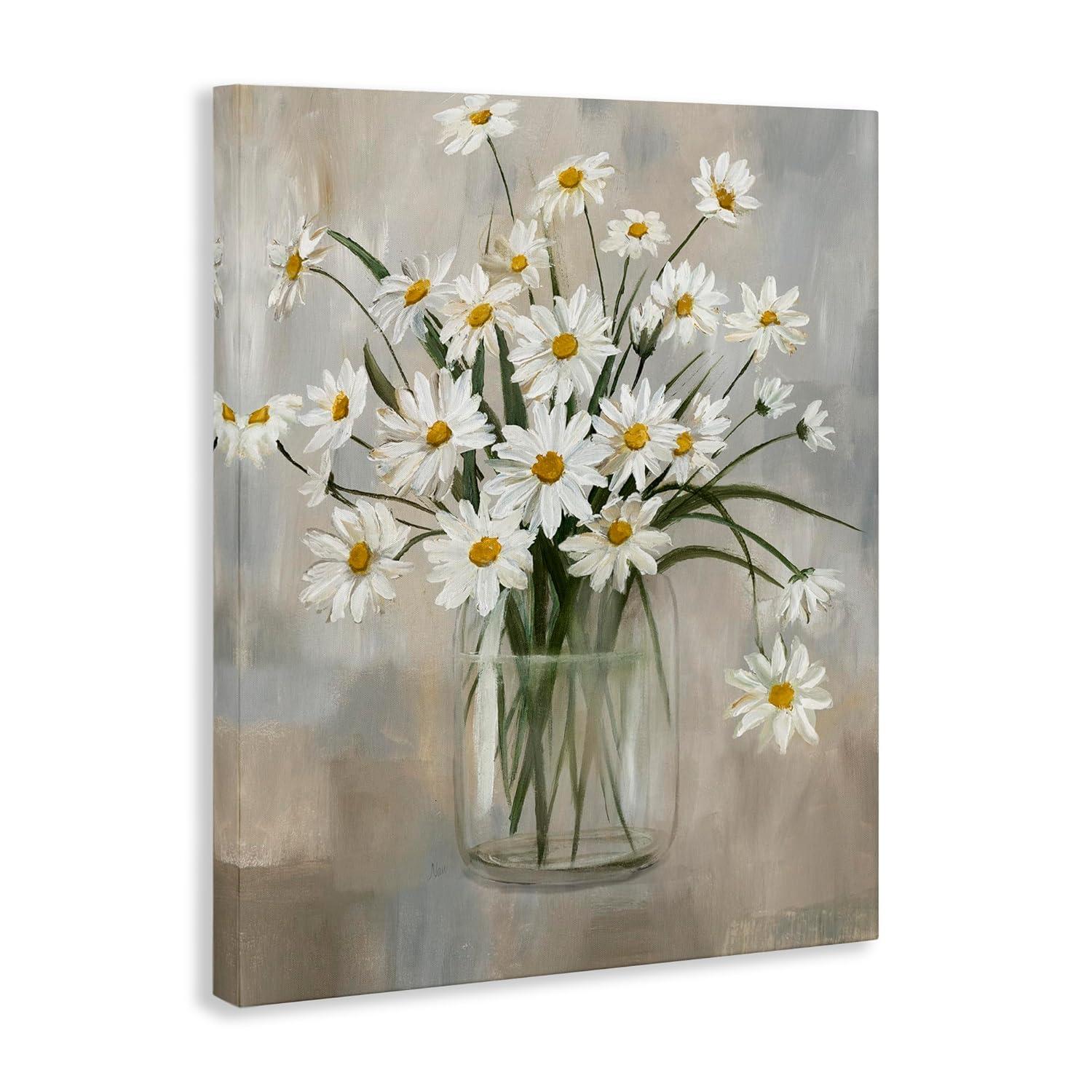 Stupell Industries Daisy Bloom Bouquet Potted Flowers Abstract Pattern by Nan - Painting