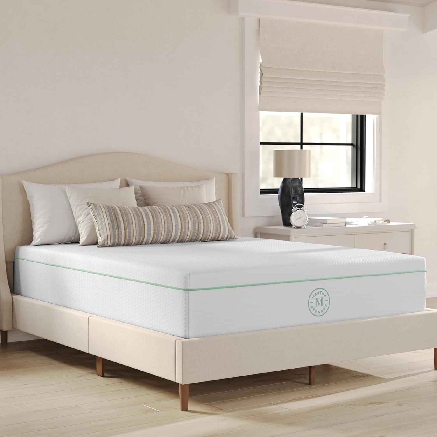 Queen Medium-Firm Gel Memory Foam Mattress with Cooling Cover