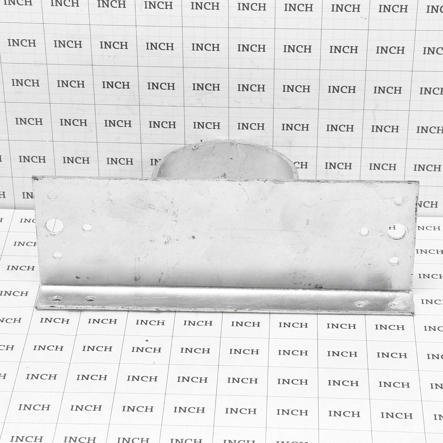 Galvanized Steel Wood to Metal Fence Post Adapter Brackets, Pack of 4