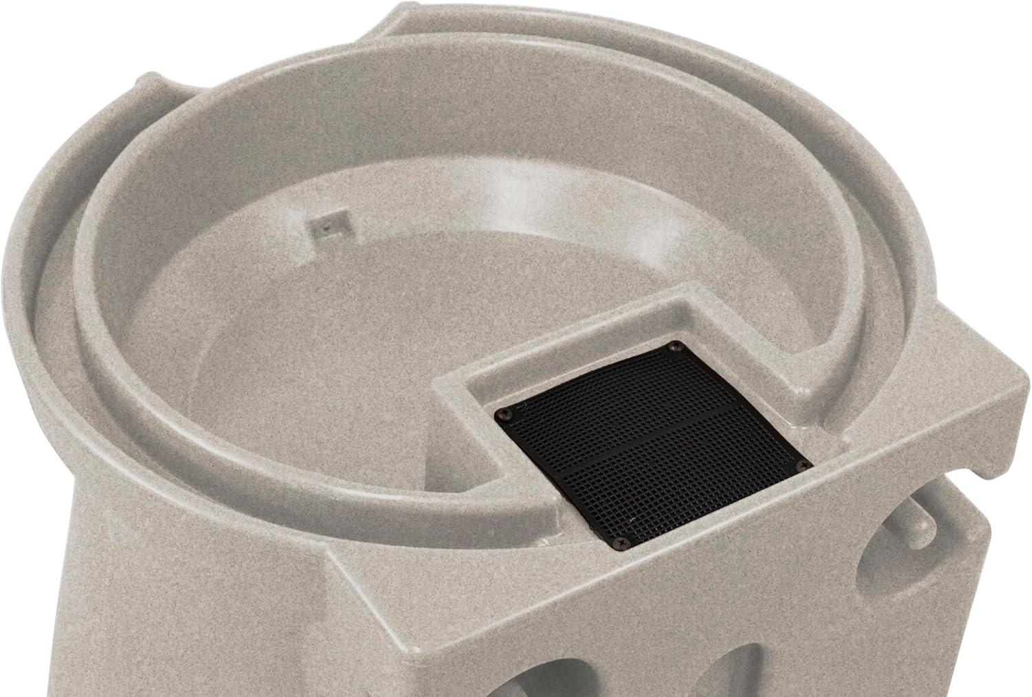 Good Ideas Good Ideas 50 Gallons Plastic Drainable Dual Overflow Planter Rain Barrel