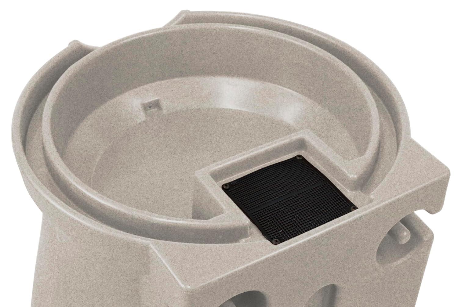 Good Ideas Good Ideas 50 Gallons Plastic Drainable Dual Overflow Planter Rain Barrel