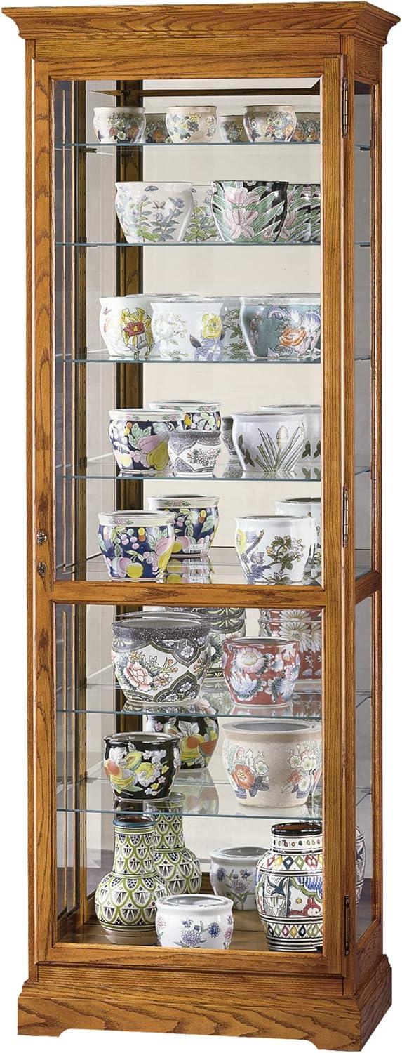 Howard Miller 680288 Chesterfield Ii Curio Cabinet 680288 Golden Oak