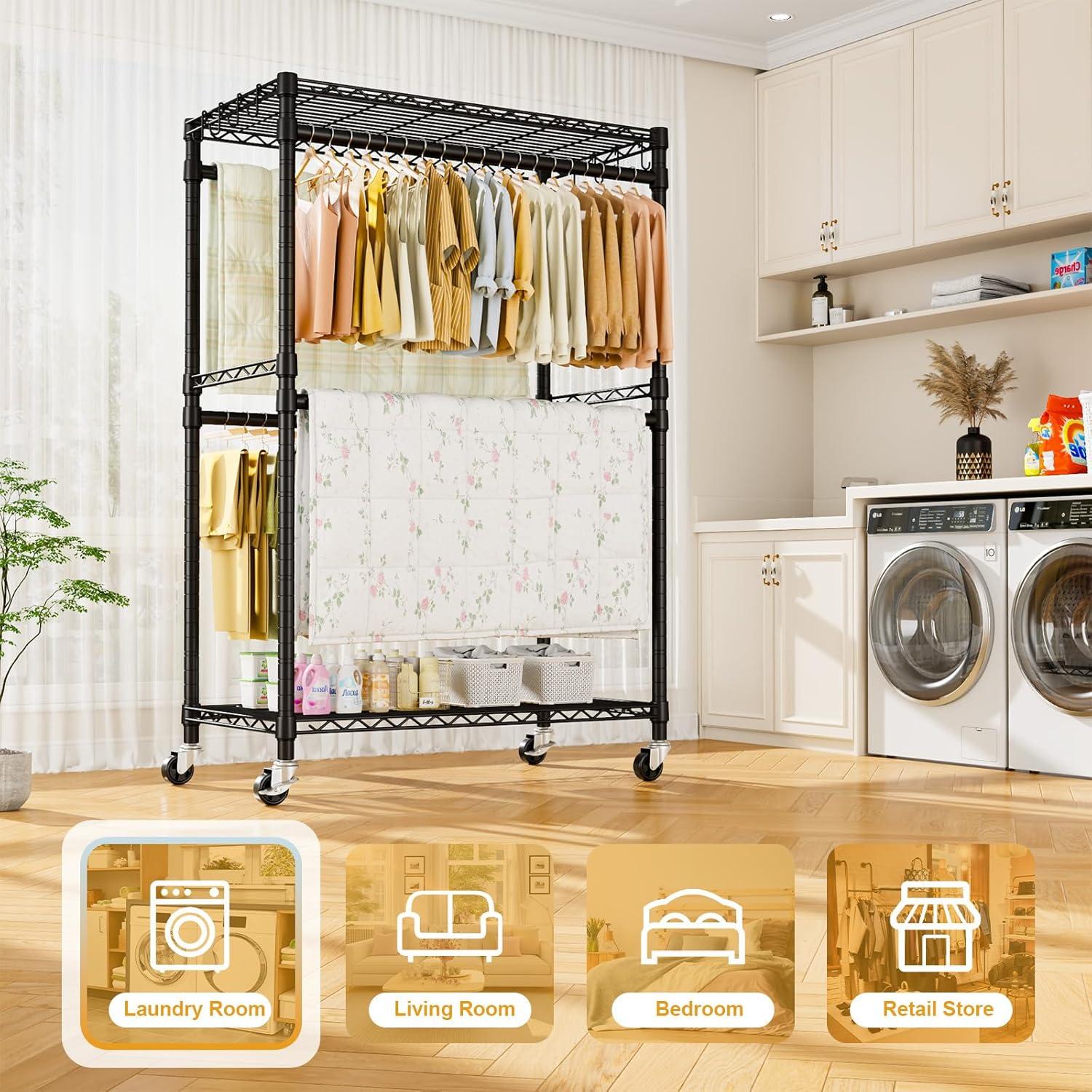 SOOTBA Rolling Clothes Hanger