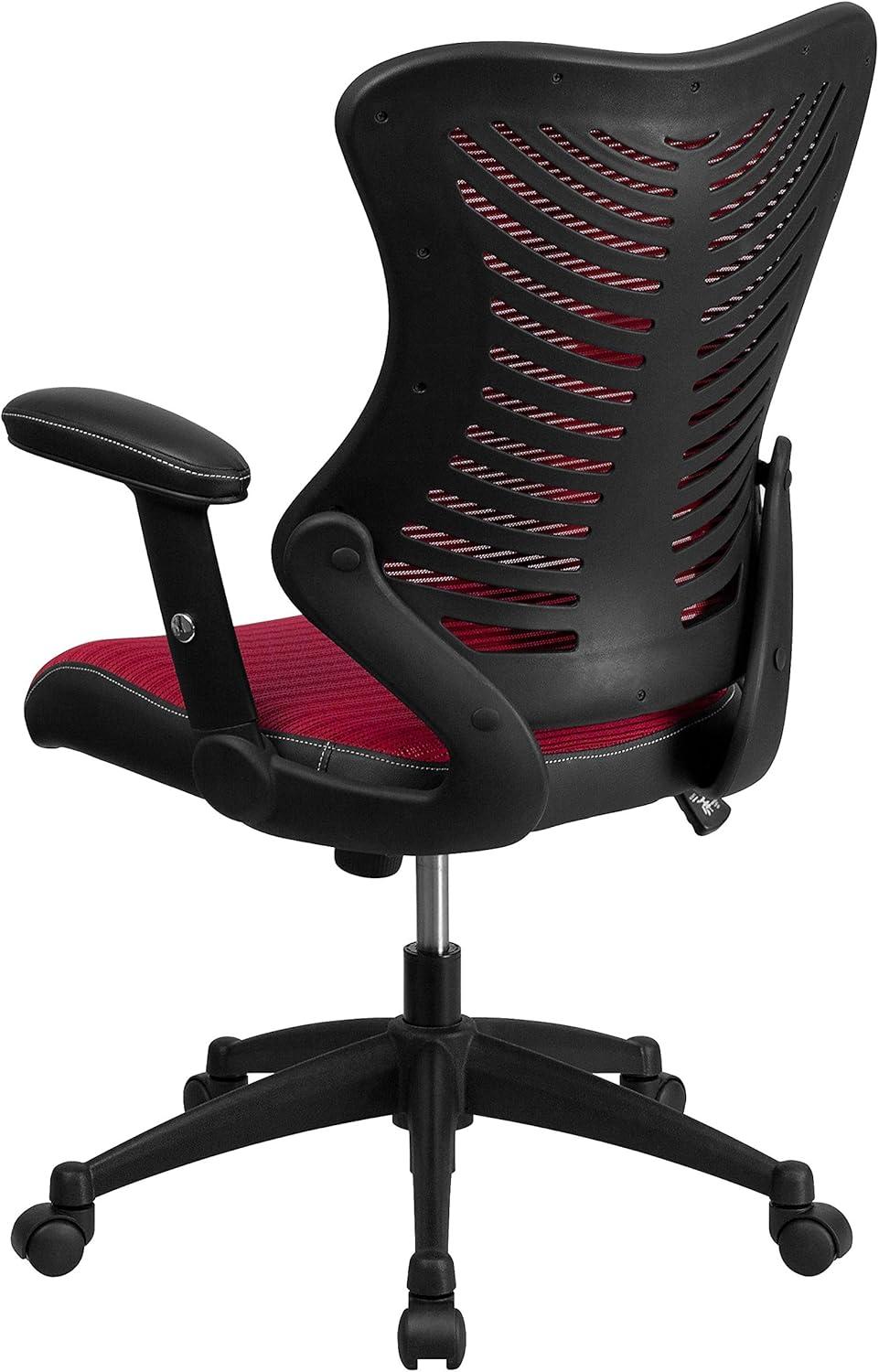 Flash Furniture Siwar High-Back Designer Ergonomic Office Chair with Adjustable Armrests