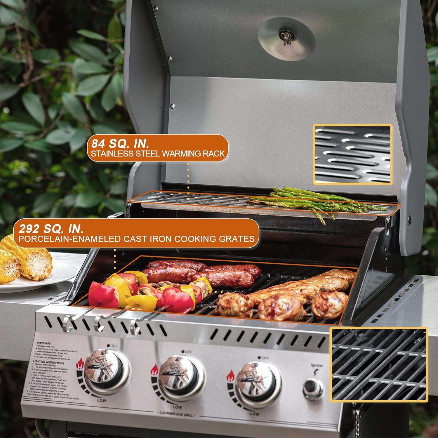 Royal Gourmet GG3001S 3-Burner Propane Gas Grill