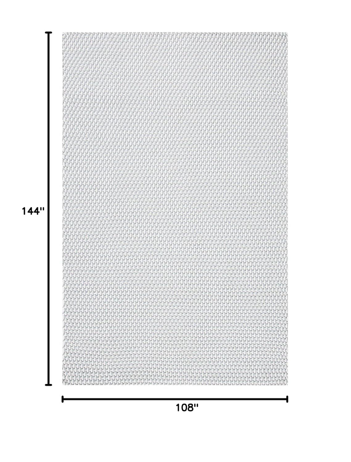 Handmade Gray Cotton Basket Weave 9' x 12' Area Rug
