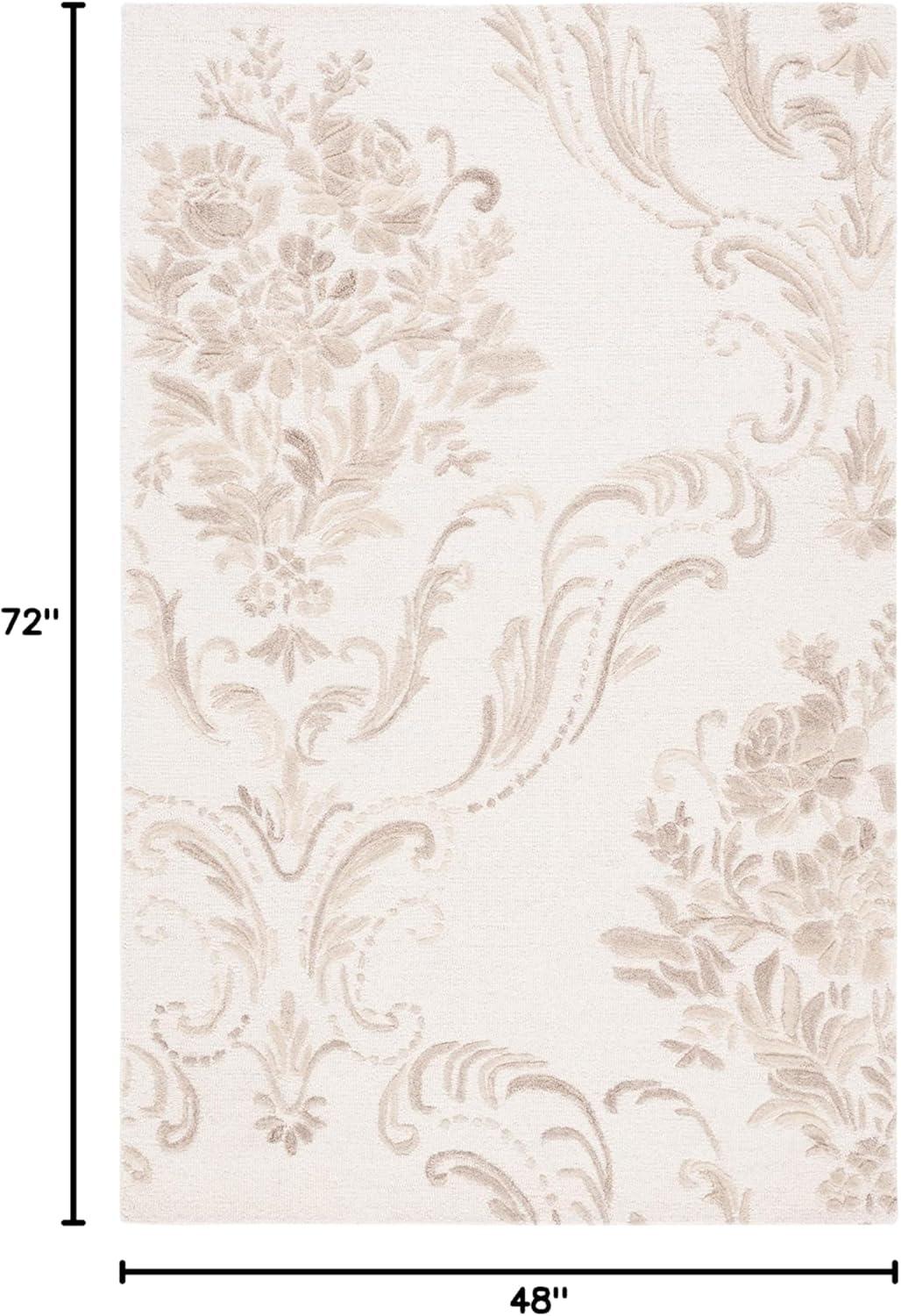 Jardin JAR732 Hand Tufted Area Rug - Ivory/Beige - 4'x6' - Safavieh