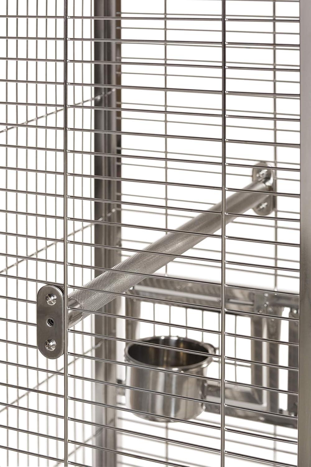 Prevue Pet Products Small Stainless Steel Play Top Bird Cage 3451