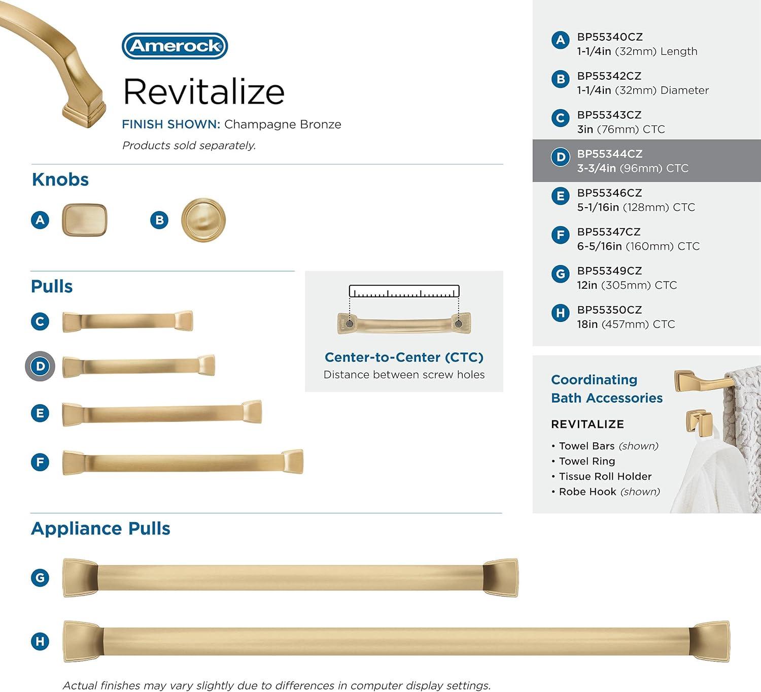 Amerock Revitalize Cabinet Door or Drawer Pull