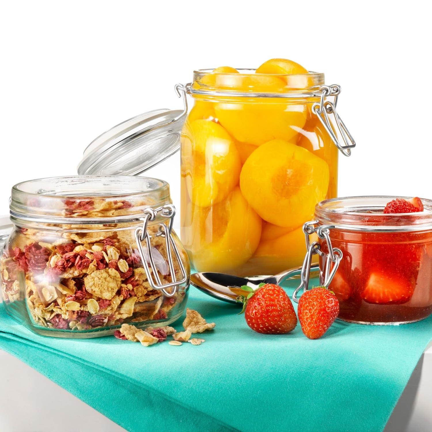 Bormioli Rocco Fido 33.75oz Glass Canning Jar