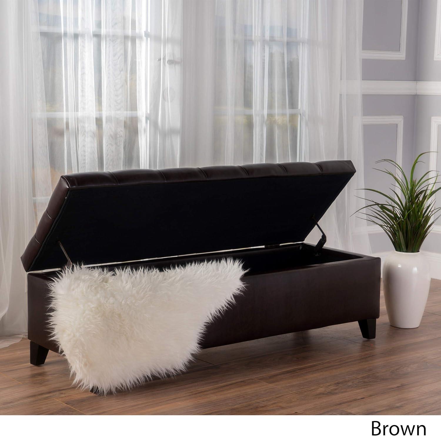 Ottilie Storage Ottoman - Christopher Knight Home