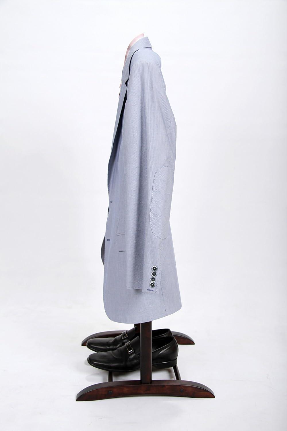 Deluxe Hardwood Clothes Valet Stand (Red Mahogany)