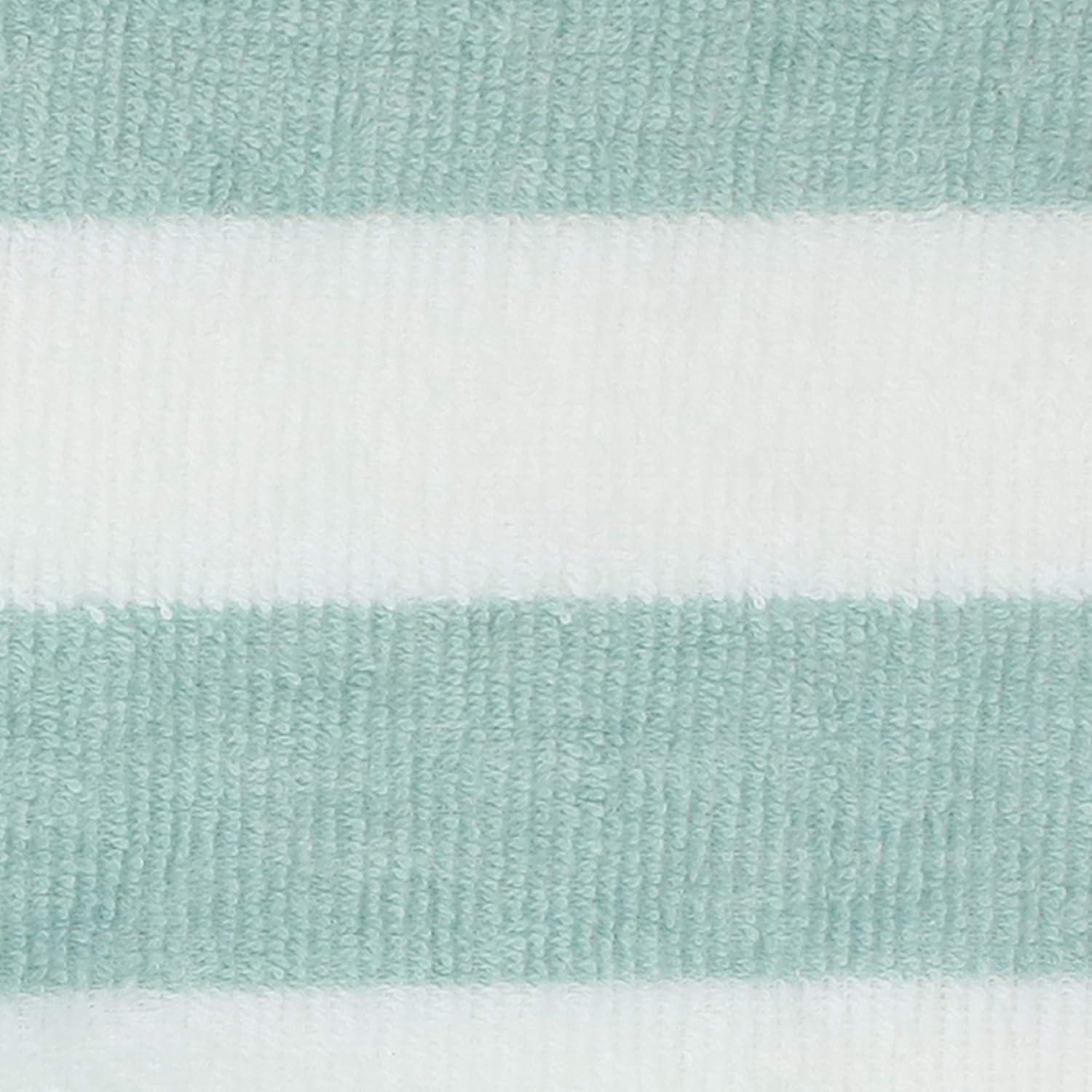 Fibertone 4-Piece Cabana Beach Towel Set, Seafoam (70x30)