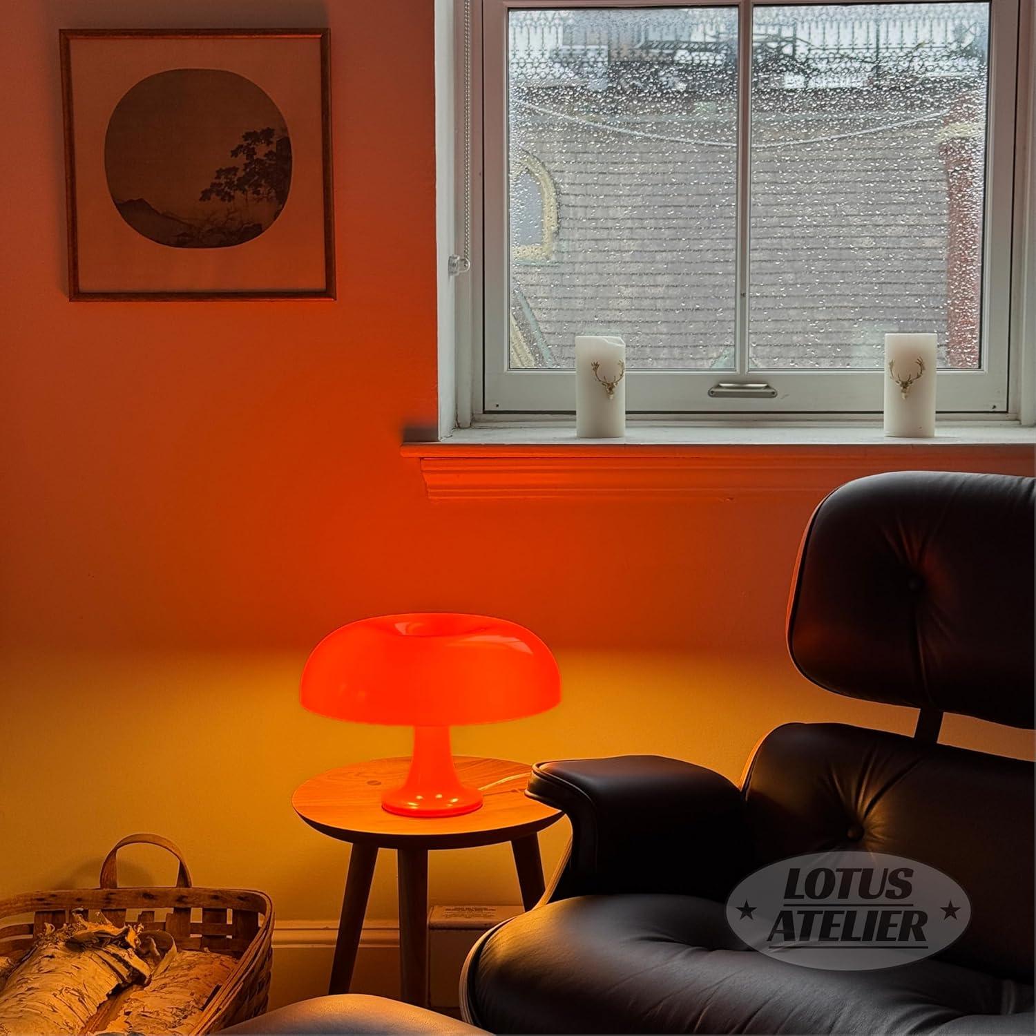 Virwir Mushroom Lamp Retro Vintage Table Lamp Elegant Aesthetic 20W Bedside Night Light for Women Kids Gifts