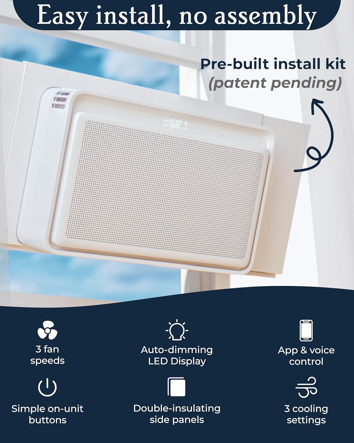 Windmill 8000 BTU Smart Wi-Fi Quiet Air Conditioner 350 Sq Ft
