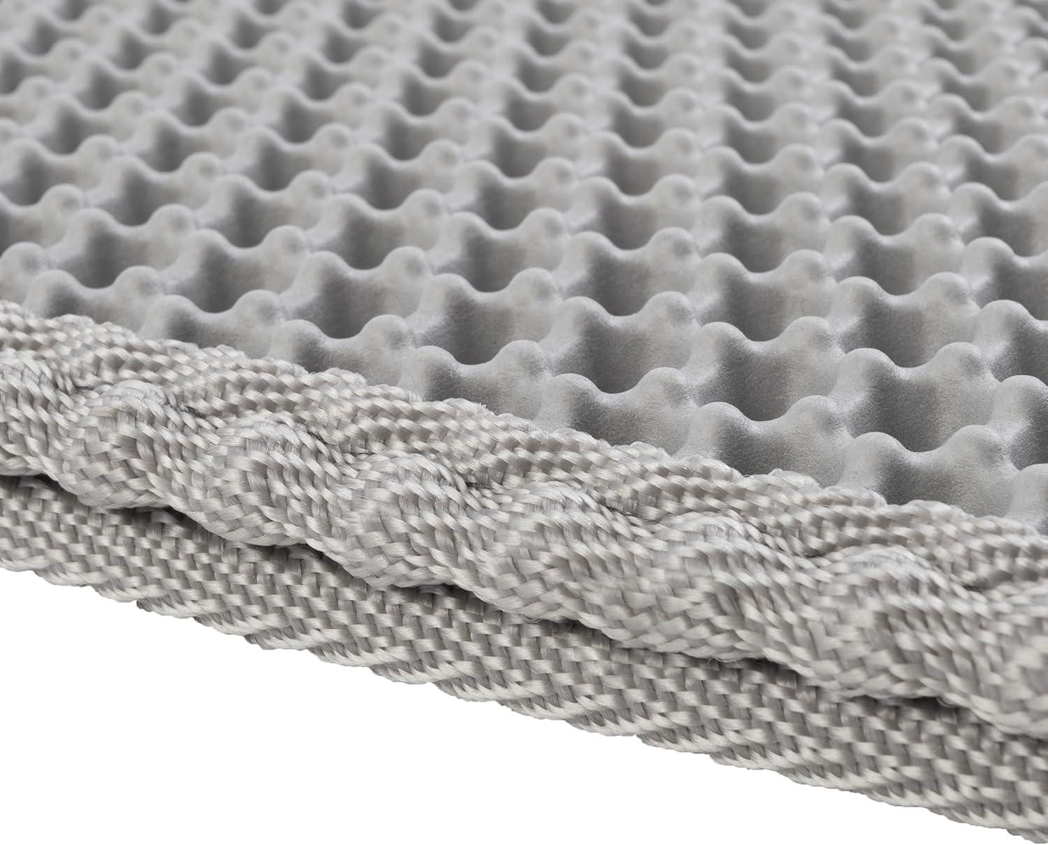PETMAKER 24x15-Inch Double-Layer Waterproof Cat Litter Mat (Gray)
