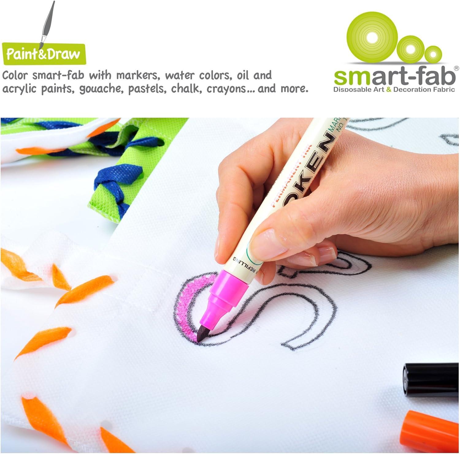 Smart-Fab® Art & Decoration Fabric Roll, 48" x 40', Black