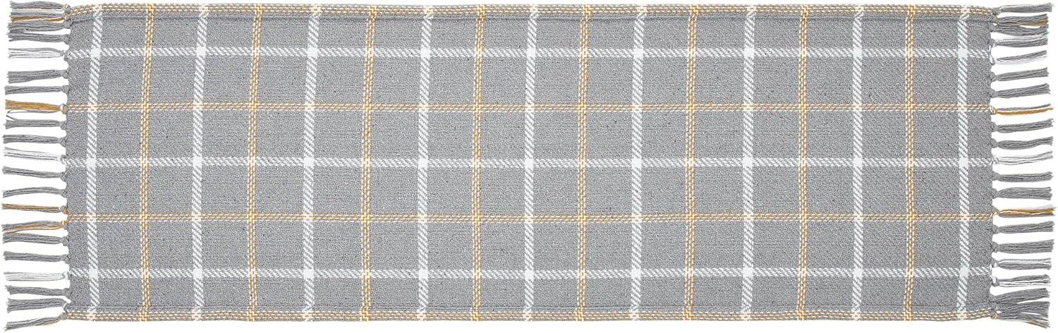 Harvest Blessings Woven Plaid Table Runner 12x36