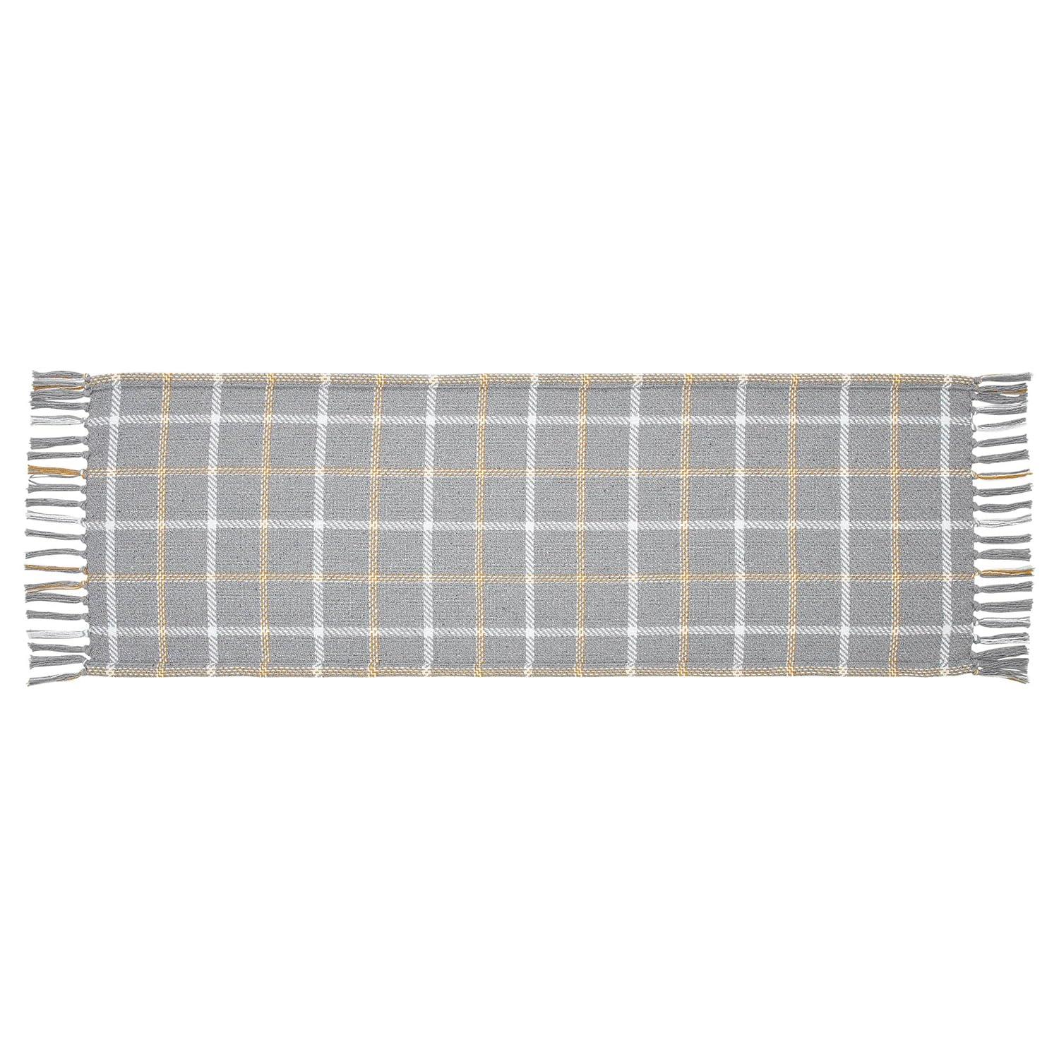 VHC Brands Harvest Blessings Rectangle Plaid Table Runnner
