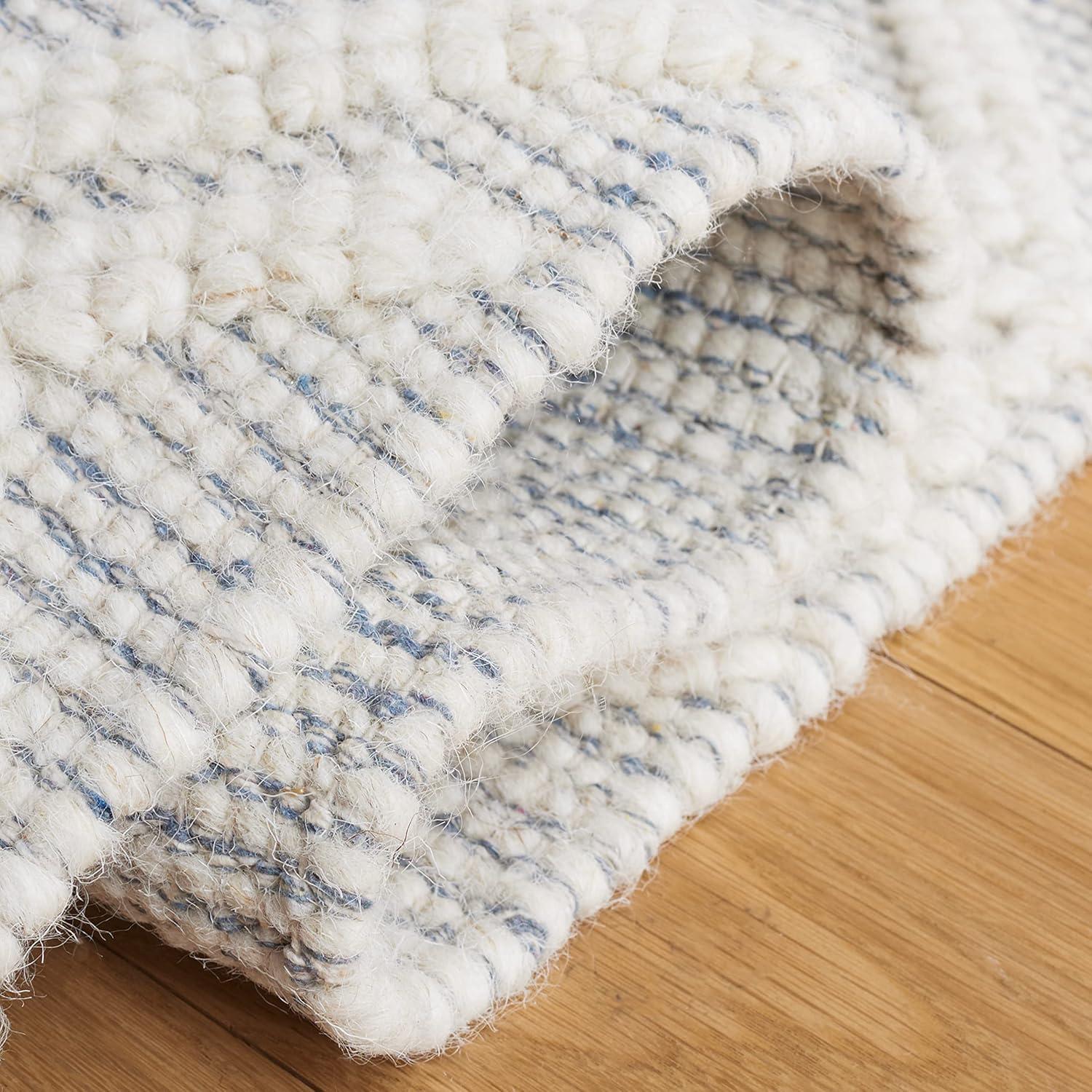 Natura NAT830 Hand Woven Area Rug - Ivory/Blue - 8'x10' - Safavieh.