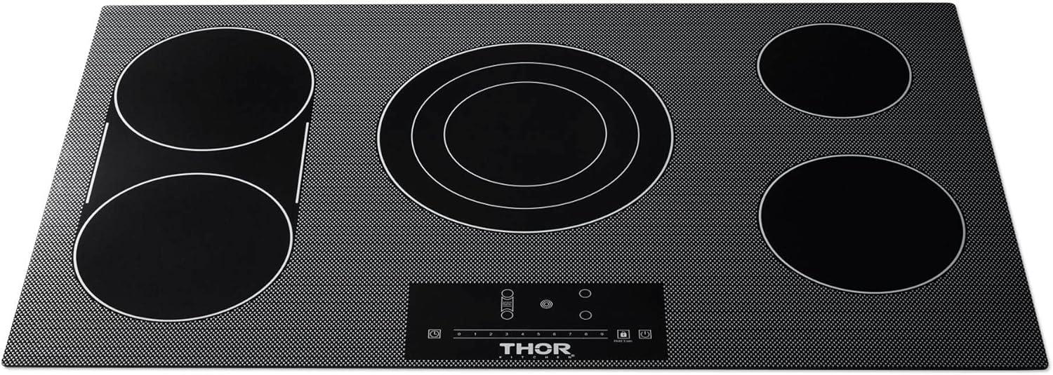 Thor Kitchen Tec36 36" Wide 5 Burner Electric Cooktop - Black