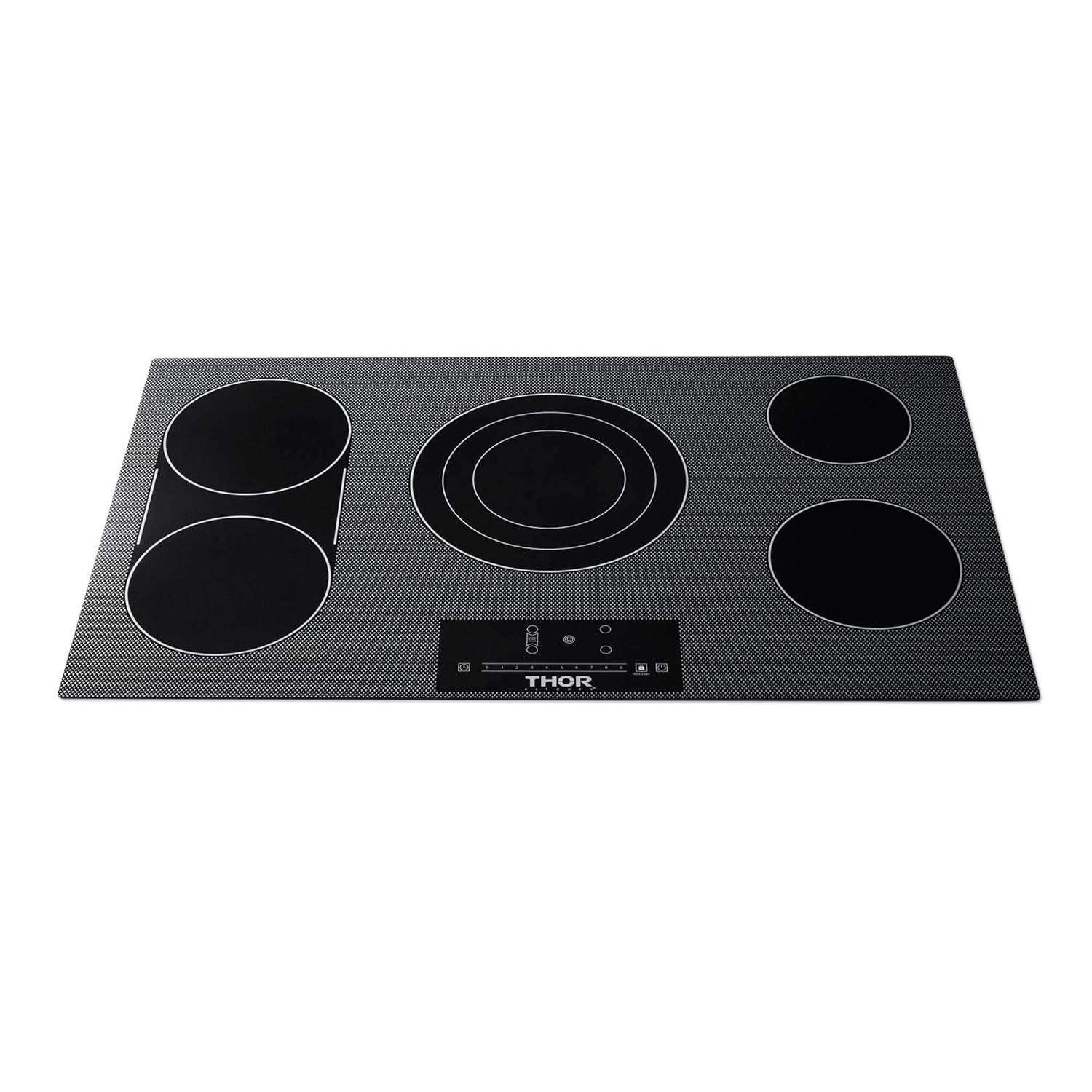 Thor Kitchen Tec36 36" Wide 5 Burner Electric Cooktop - Black