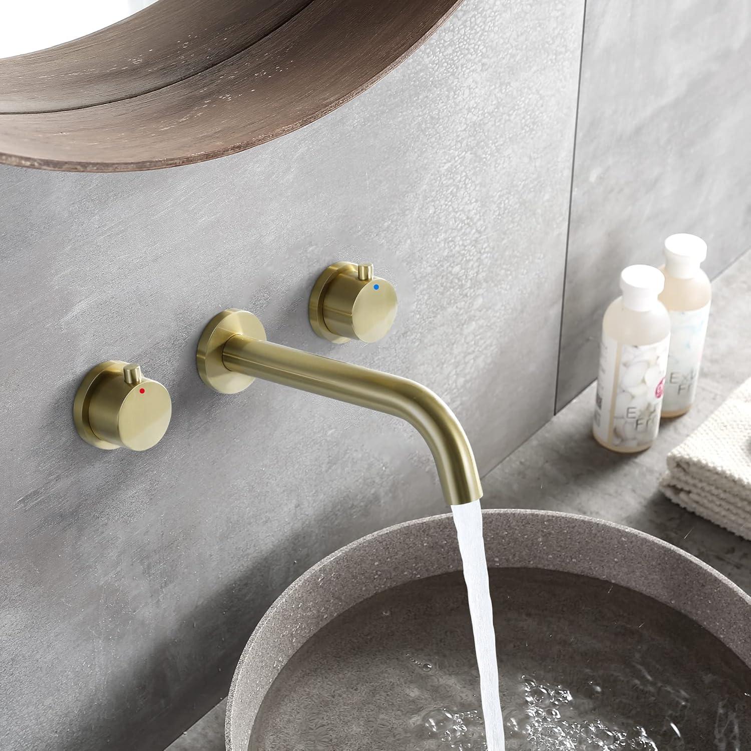 Wall 2-handle Bathroom Faucet