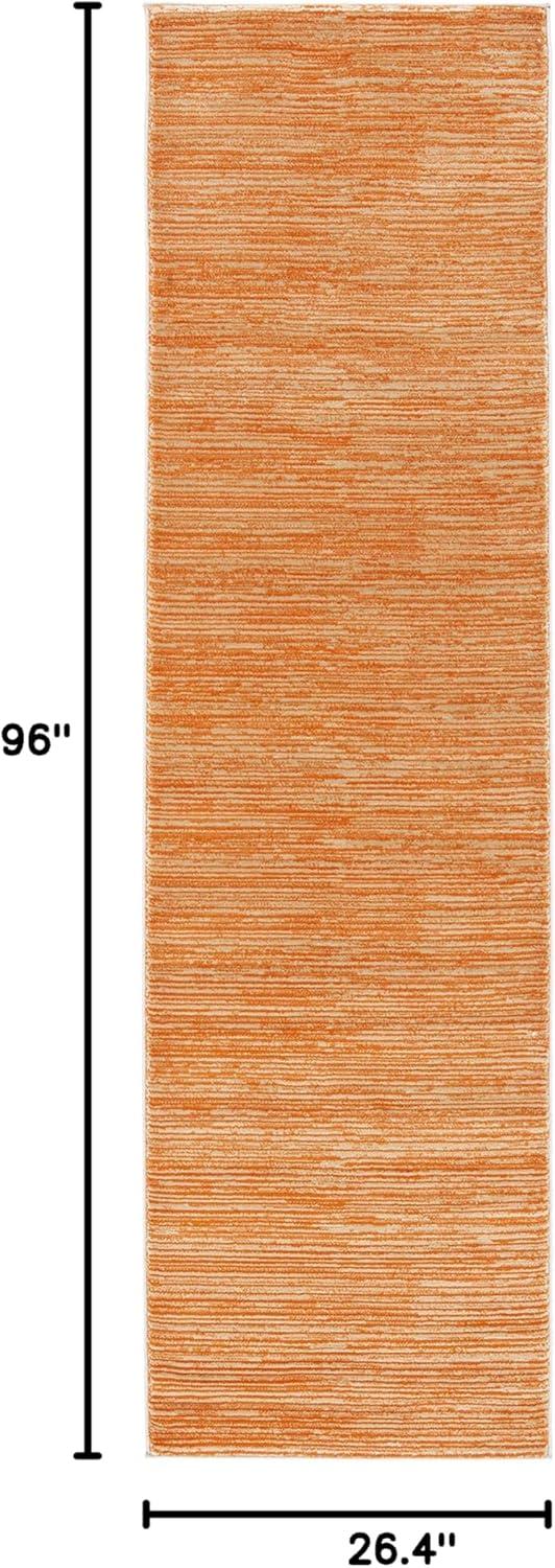 Vision VSN606 Power Loomed Runner Rug - Orange - 2'2"x8' - Safavieh.