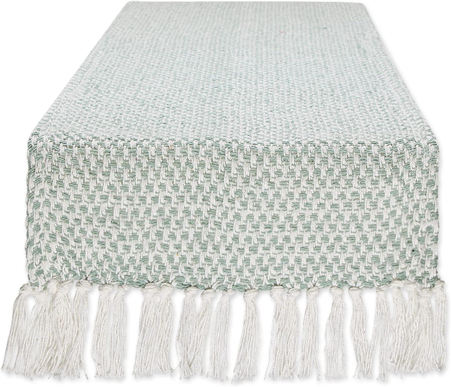 DII Jadeite Woven Table Runner 15x108