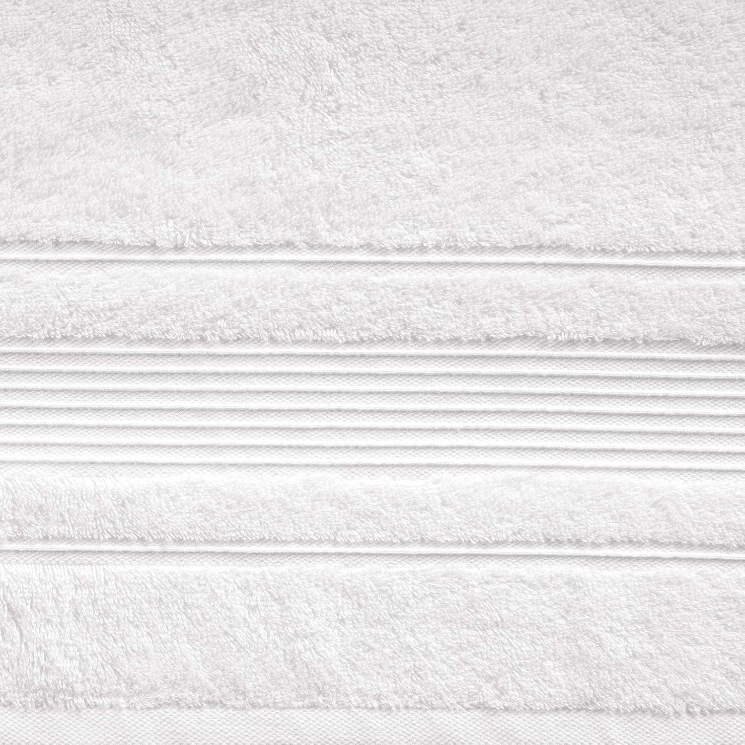 Juego de Toallas de Baño de 4 Piezas para Baño, Spa y Calidad Hotelera / Toallas Turcas 100% Algodón / Absorbentes, Suaves y Ecológicas (Blanco)