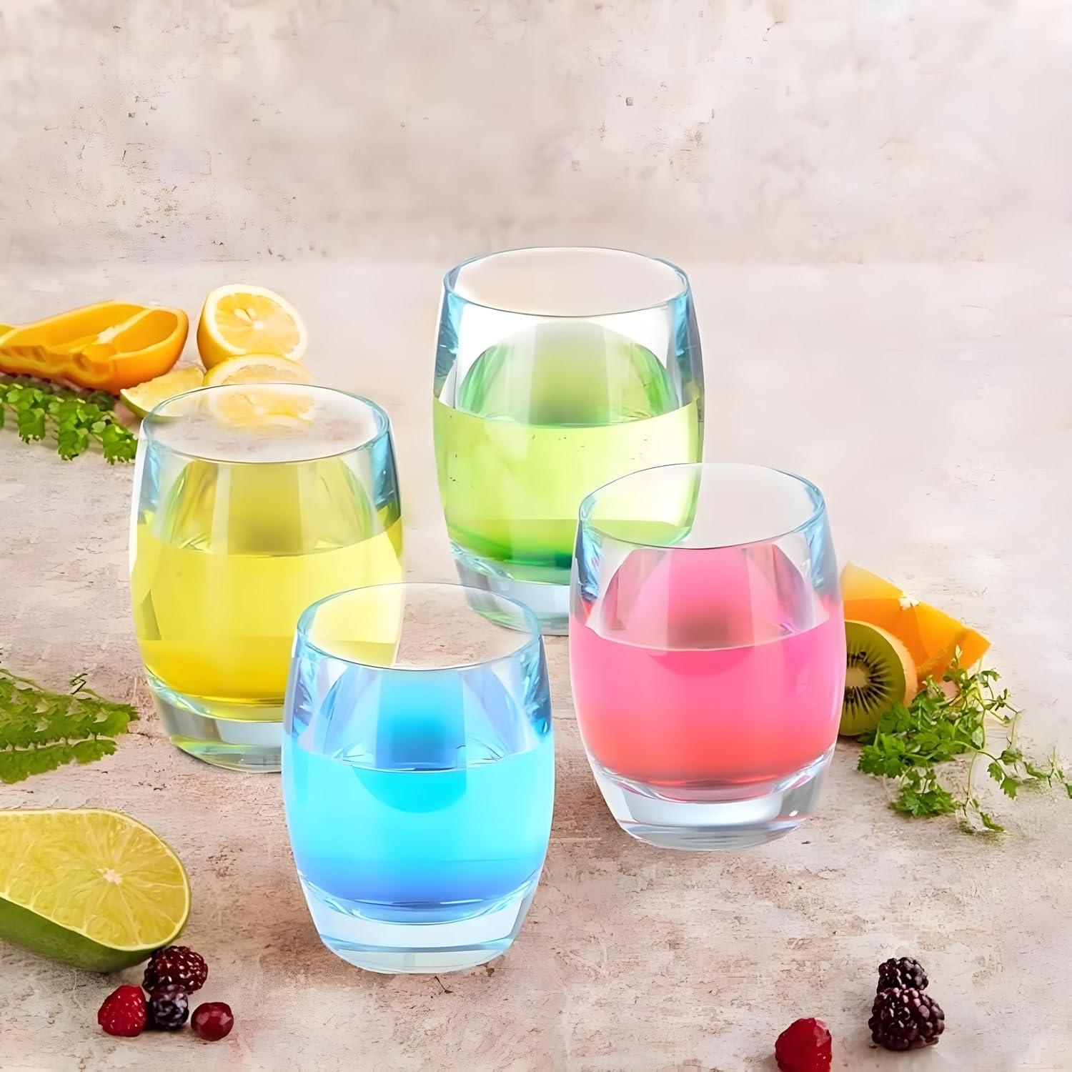 Set of 6 Light Blue BPA-Free Acrylic Drinking Glasses