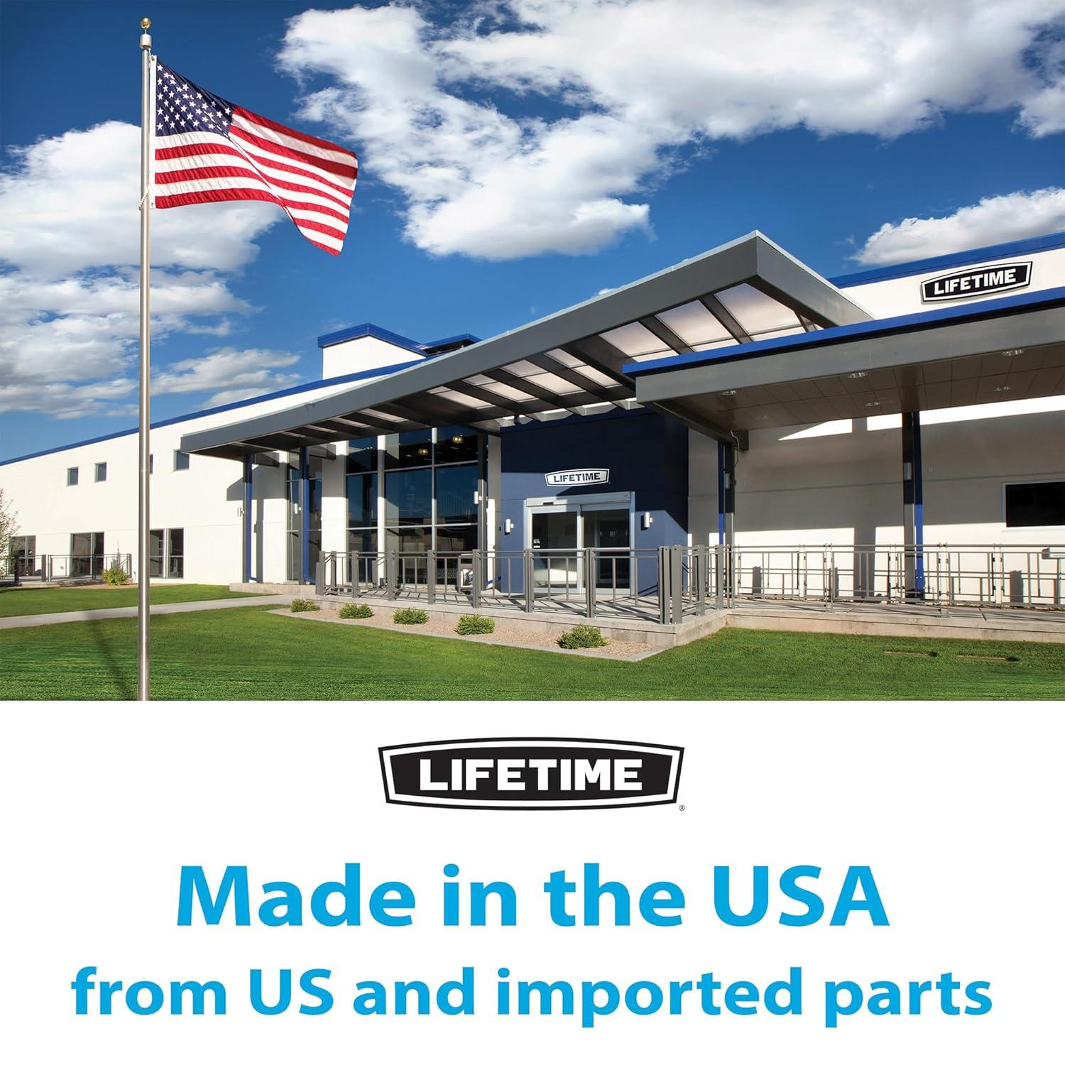 Lifetime Lifetime Height Adjustable Portable Basketball Hoop (50" Polycarbonate Backboard)