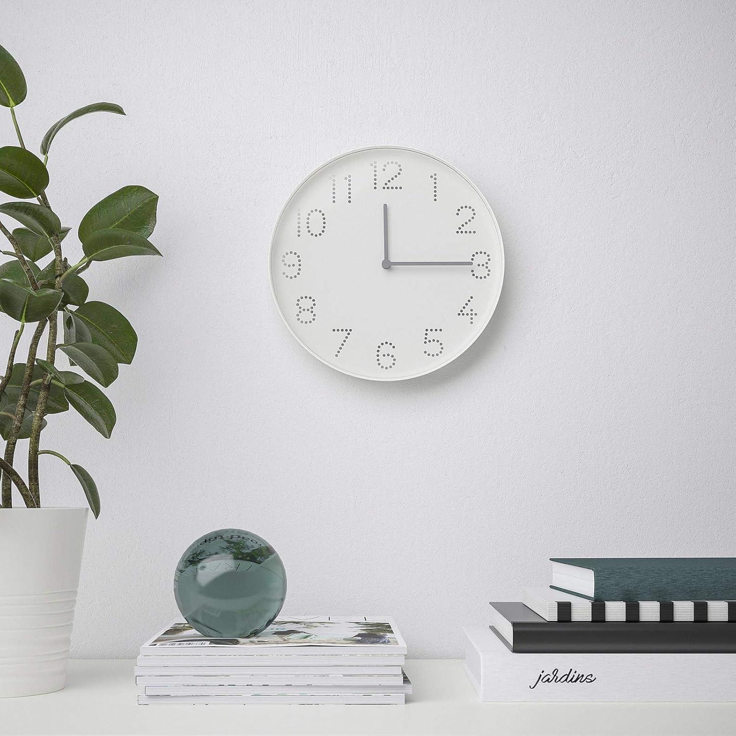 IKEA TROMMA Wall Clock,White,25 cm (9 ¾ inch ),Aesthetics Adds an Inherently Distinctive Style,Simply,The Finest timepieces,wallclock