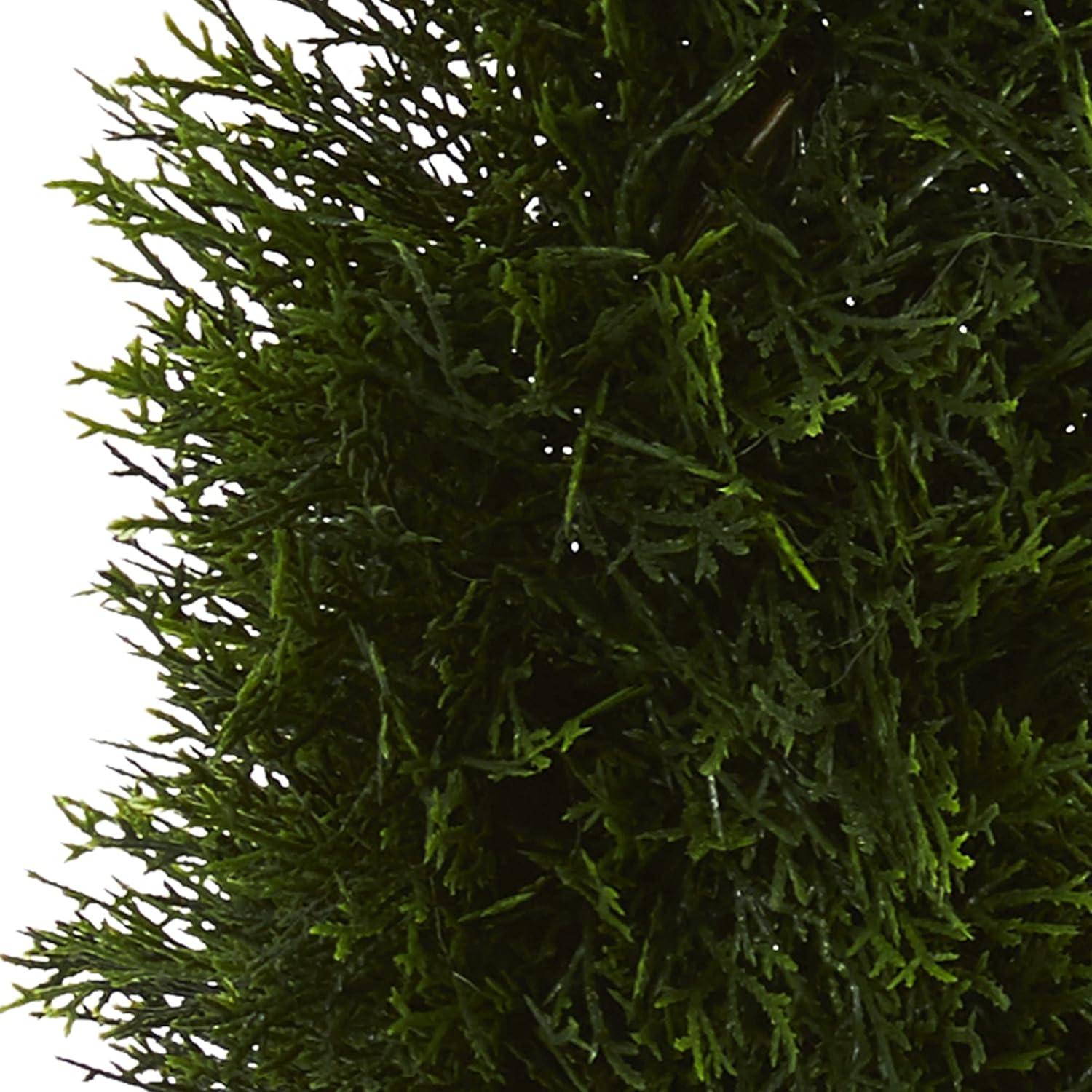 Double Pond Cypress Spiral Artificial Topiary Tree UV Resistant (Indoor - Outdoor)