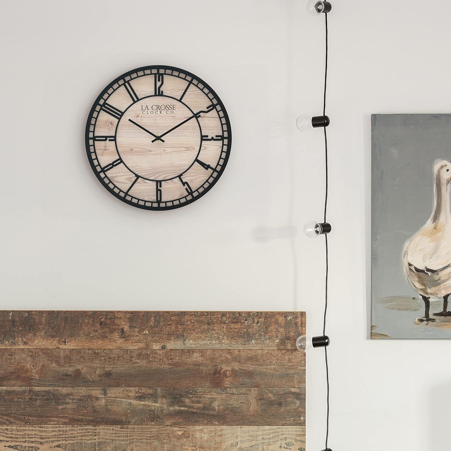 La Crosse Technology 11.5" Quartz Floating Dial Wall Clock
