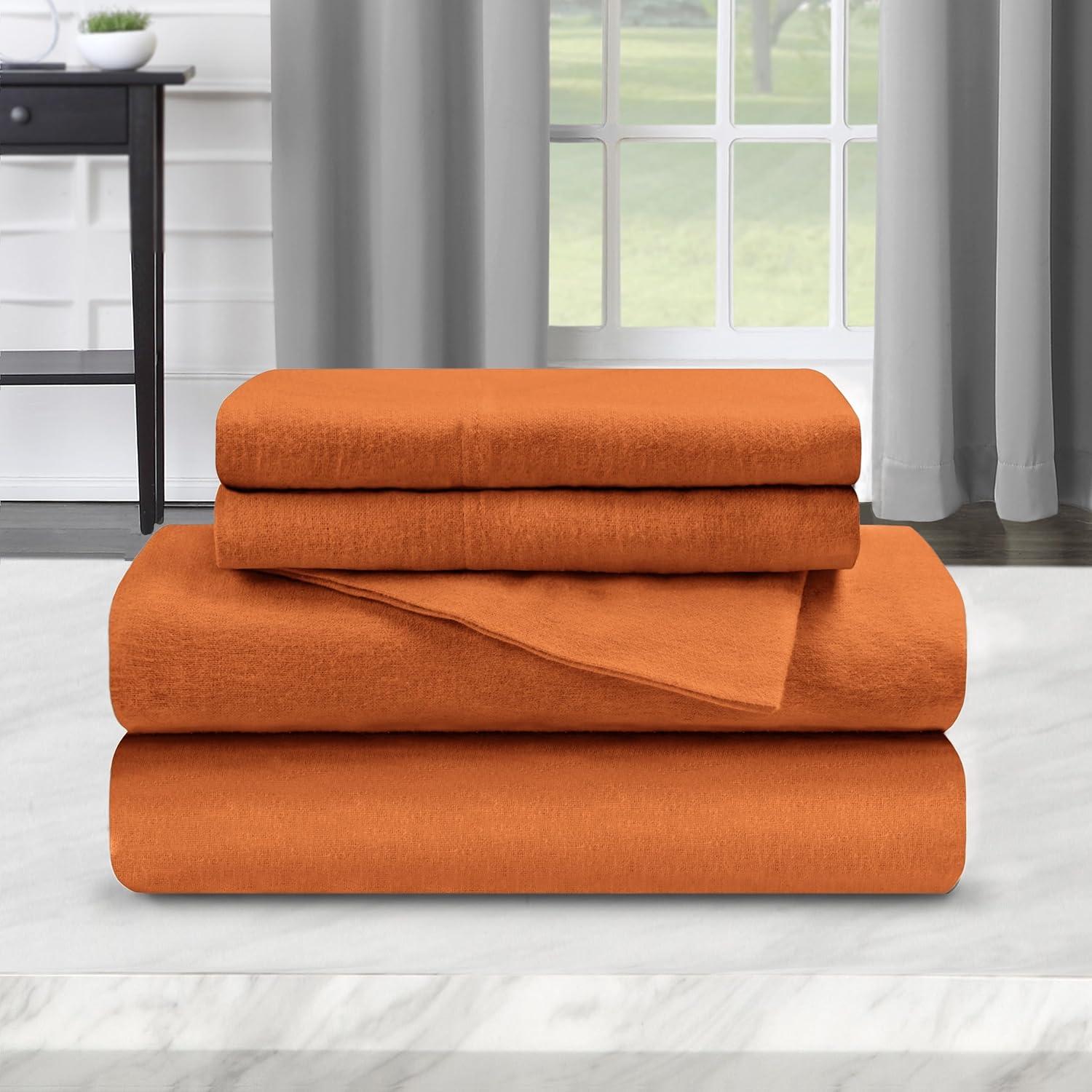 Superior Vintage Floral Paisley Flannel Cotton Bed Sheet Set