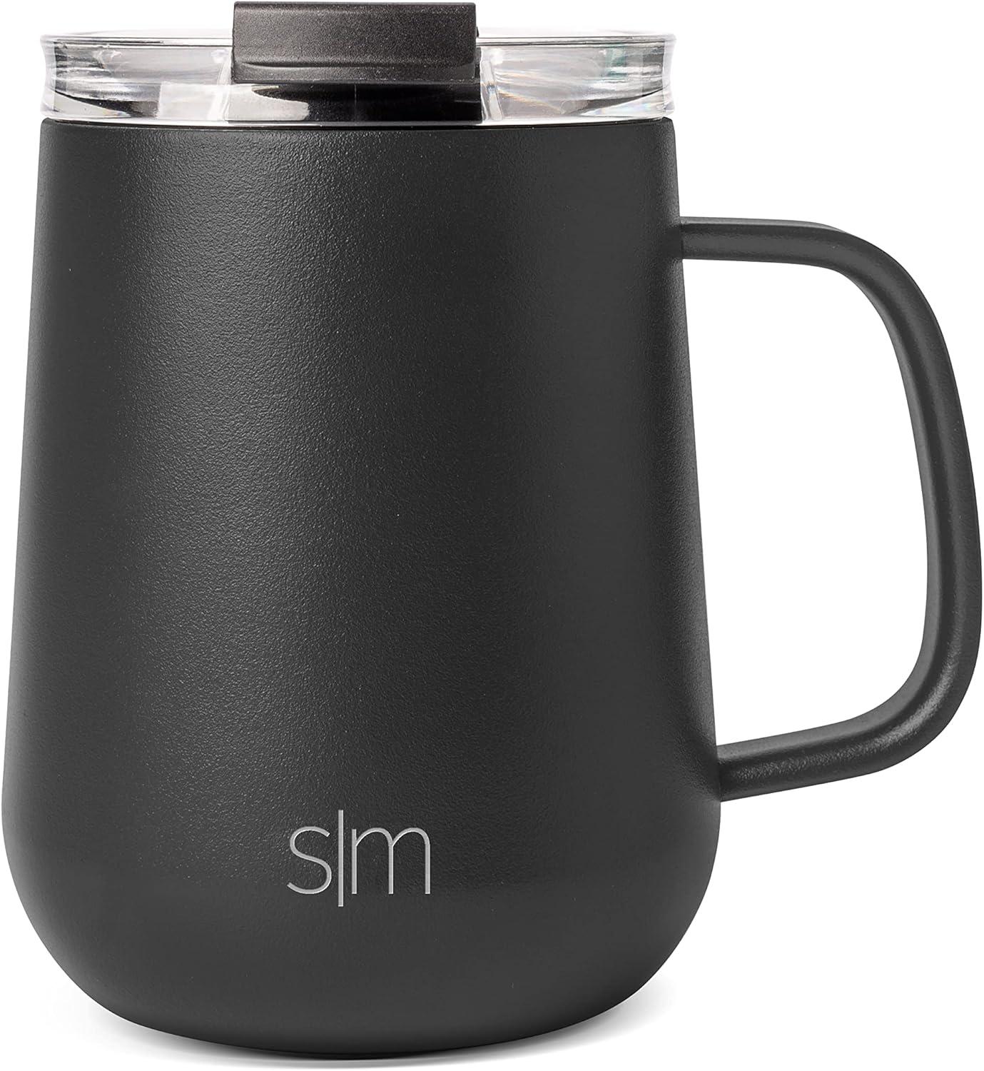 Simple Modern Stainless Steel Vacuum Insulated Voyager Mug with Handle and Flip Lid|12 fl oz