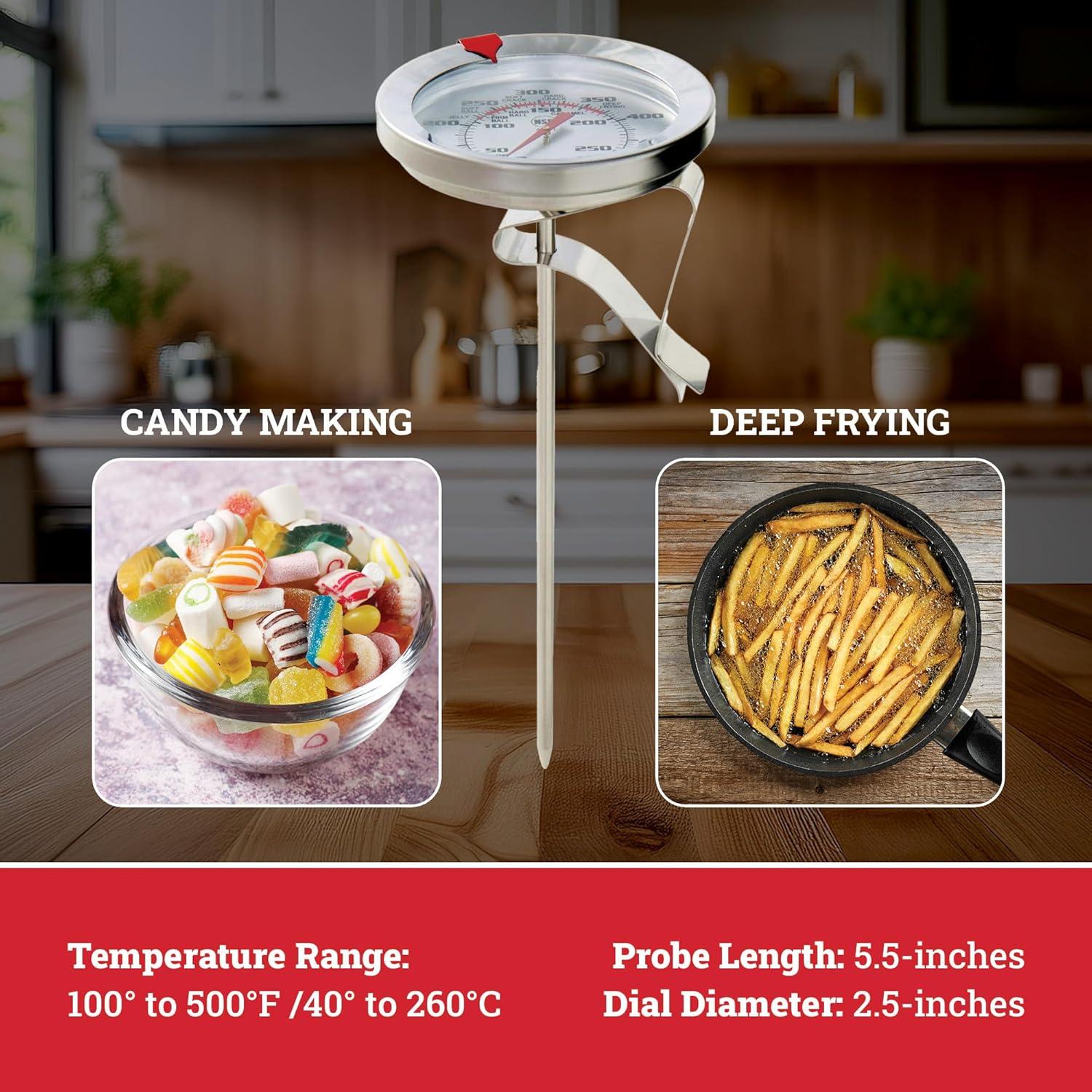 Escali Candy and Deep Fry Dial Thermometer 5.5" Probe