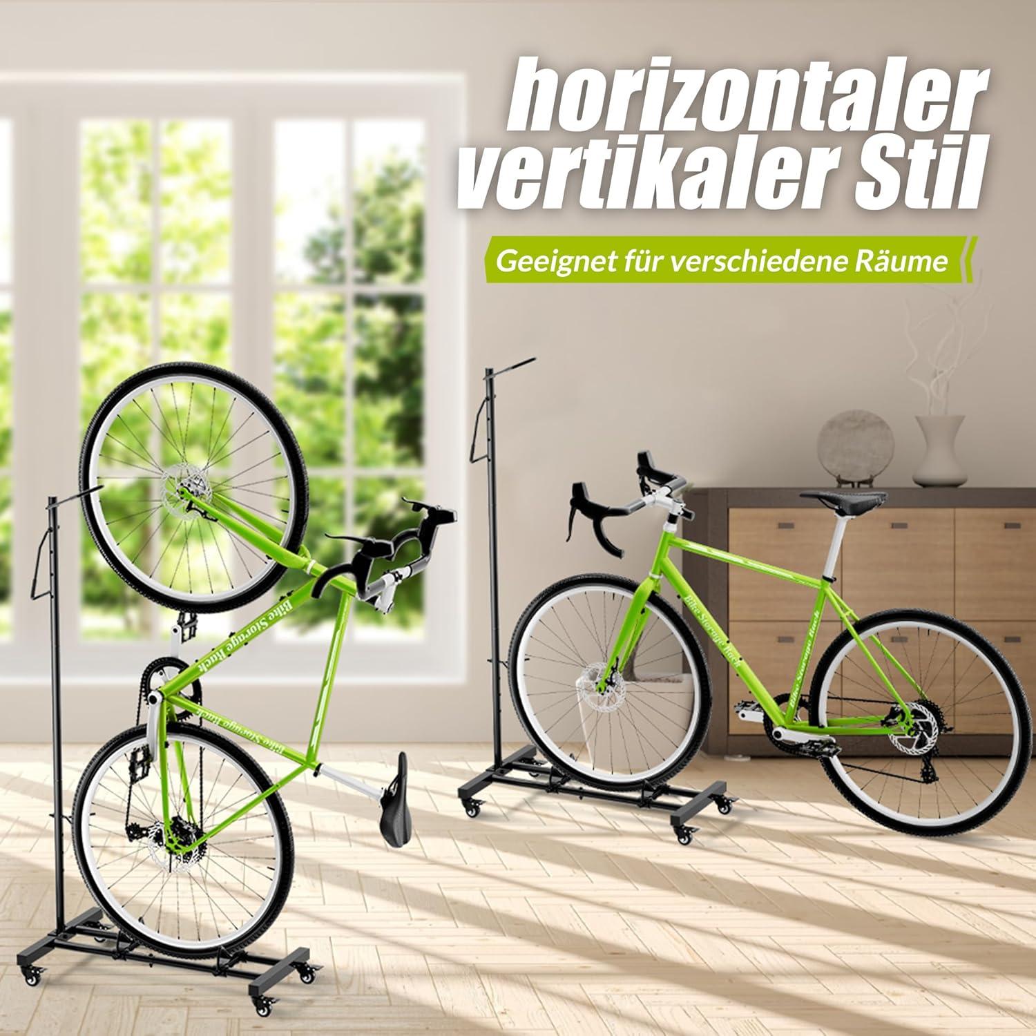 Bicycle Floor Parking Rack For MTB Road Bikes Indoor Bike Storage