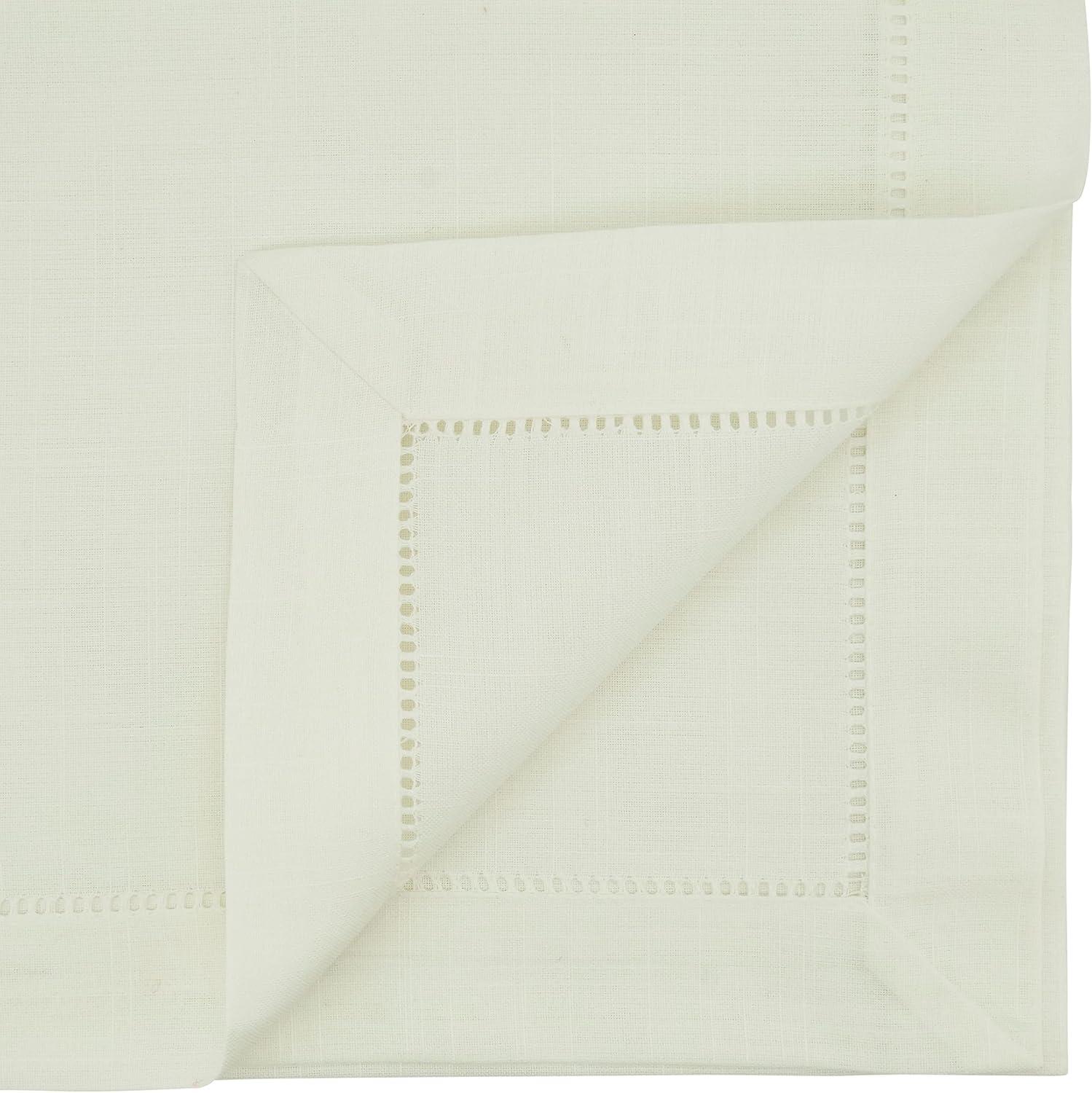 Saro Lifestyle Classic Hemstitch Border Table Runner