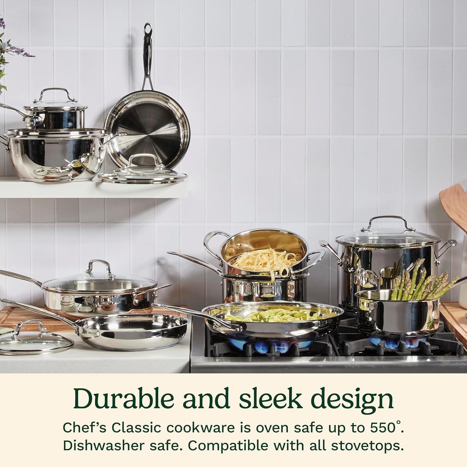 Cuisinart ® Chef's Classic ™ 6-Qt. Stainless Steel Pasta Pot with Straining Cover