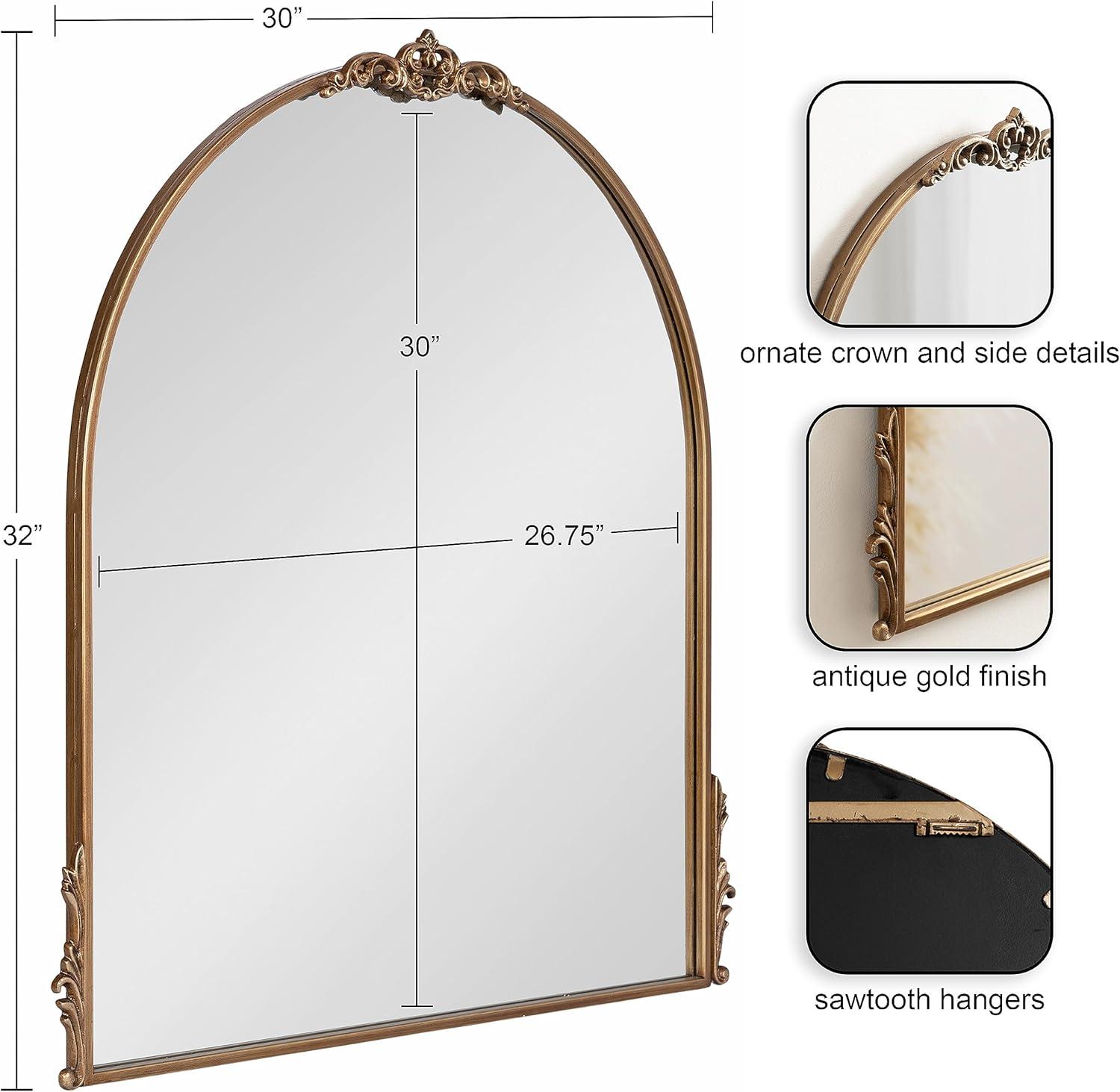 Kate & Laurel All Things Decor Myrcelle Decorative Framed Wall Mirror