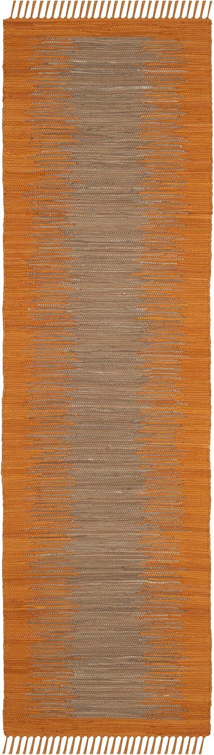 Annia Hand Woven Cotton Abstract Rug