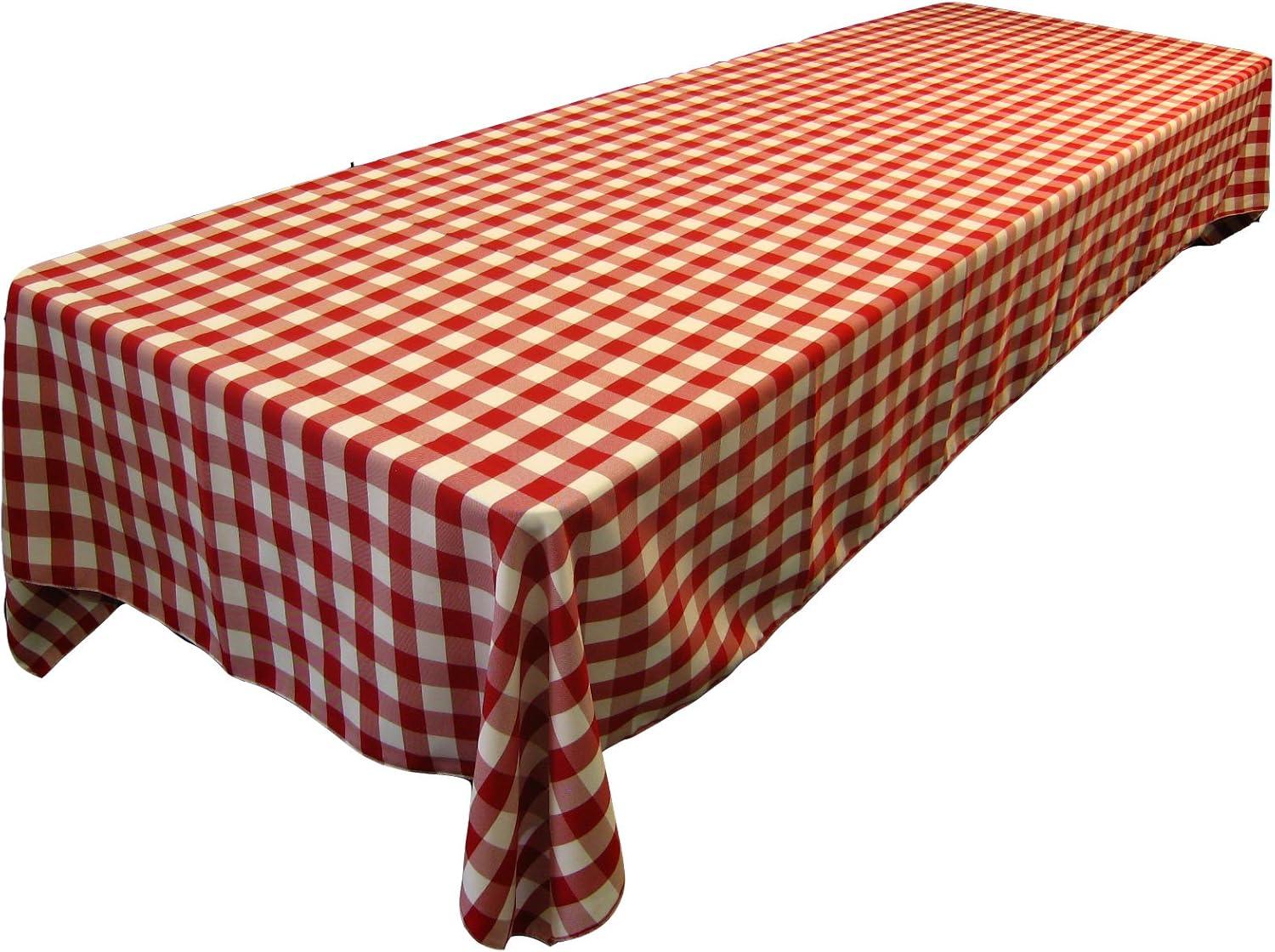 LA Linen Gingham Tablecloth