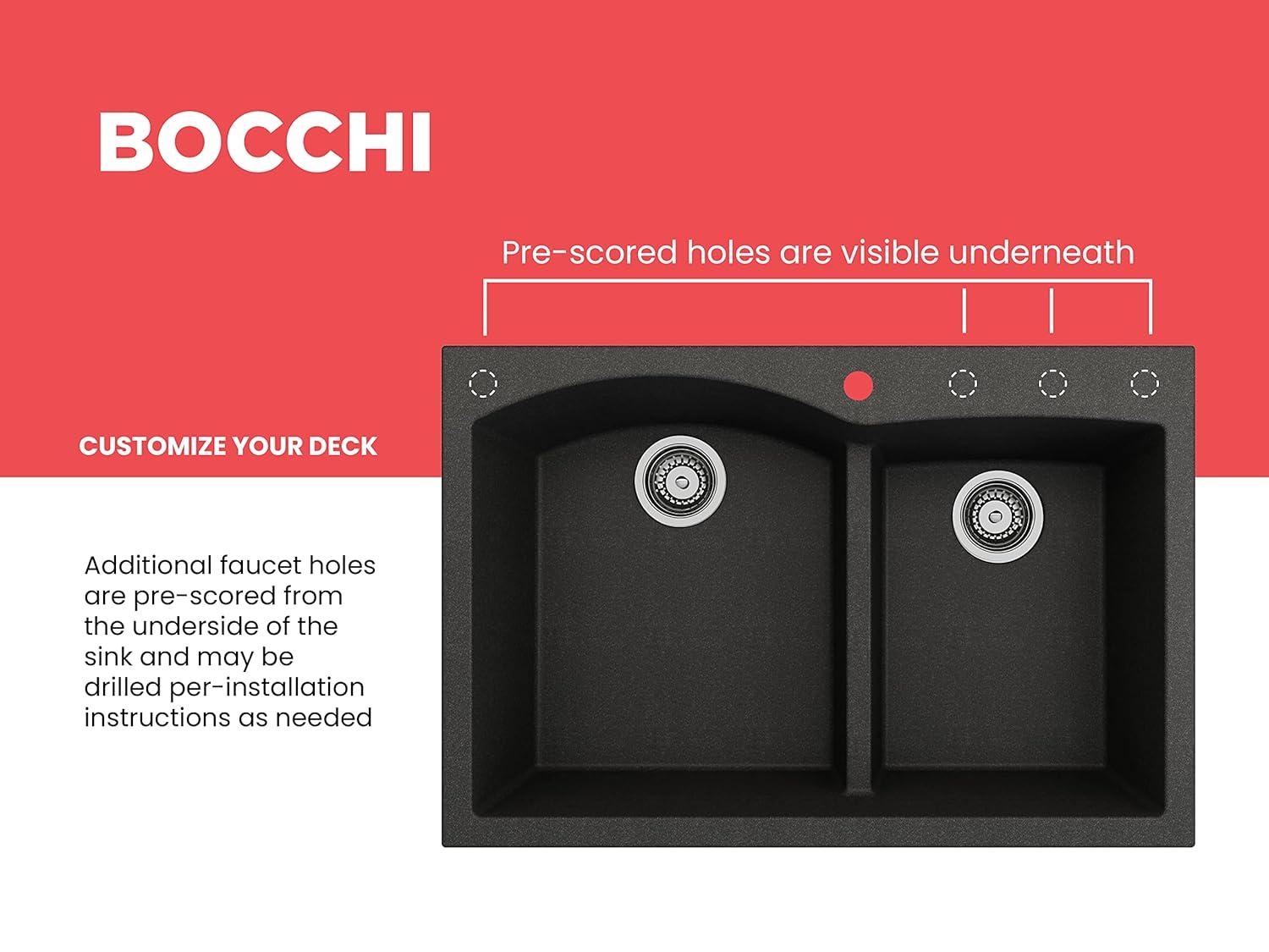 Campino 33'' L Double Bowl Granite Kitchen Sink