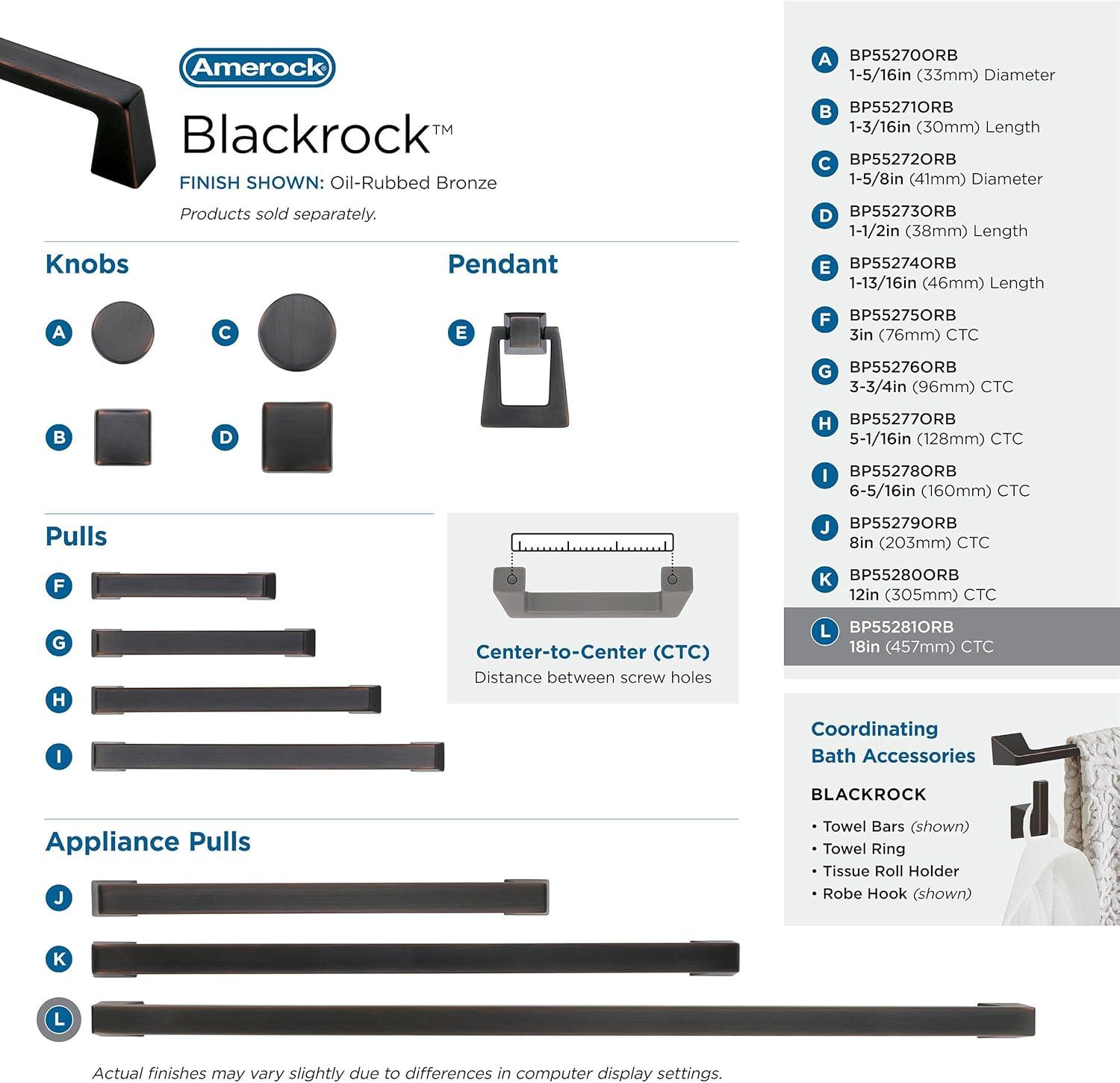 Blackrock 18" Center to Center Appliance Pull