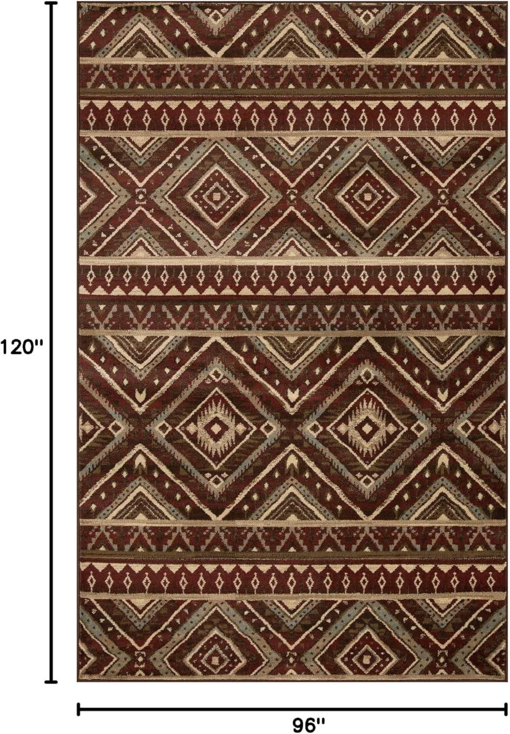 Superior Modern, Farmhouse, Rustic, Traditional Geometric Medallion Area Rug, 8' x 10'