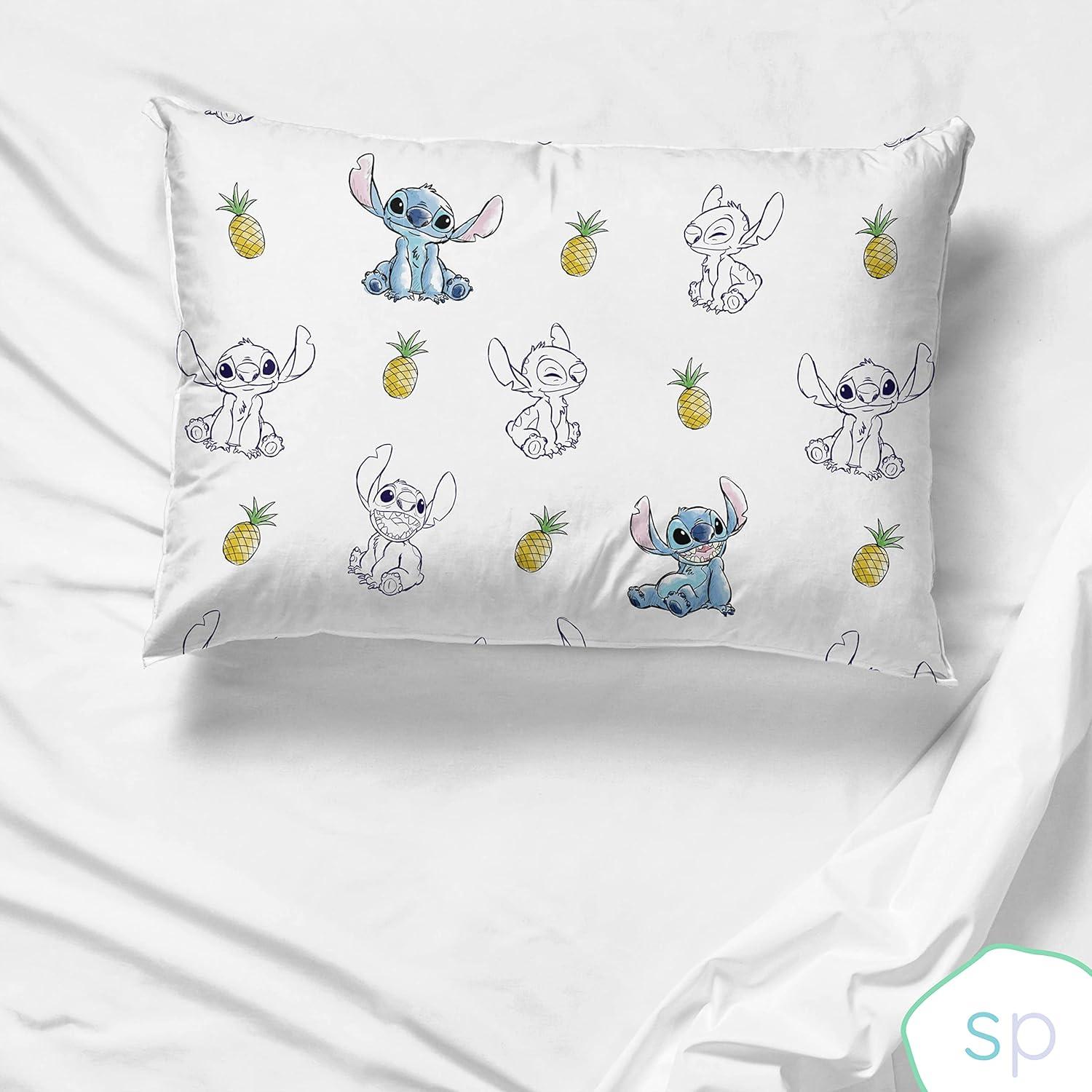 Saturday Park Lilo and Stitch Watercolor Vibes 100% Organic 2 Pack Cotton Pillowcase