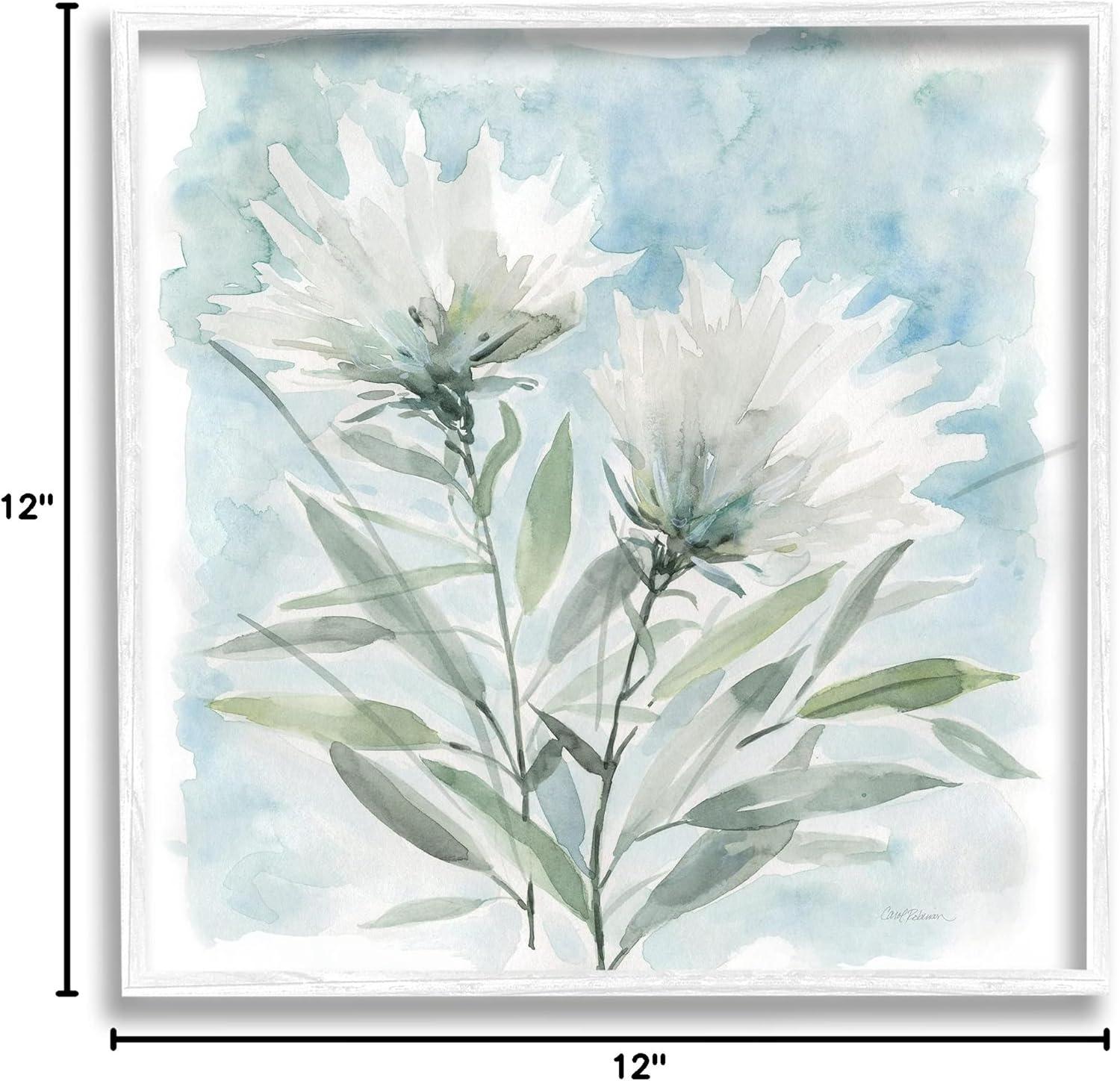 Stupell Industries " Abstract Florals White Petals Blue Sky " by Carol Robinson